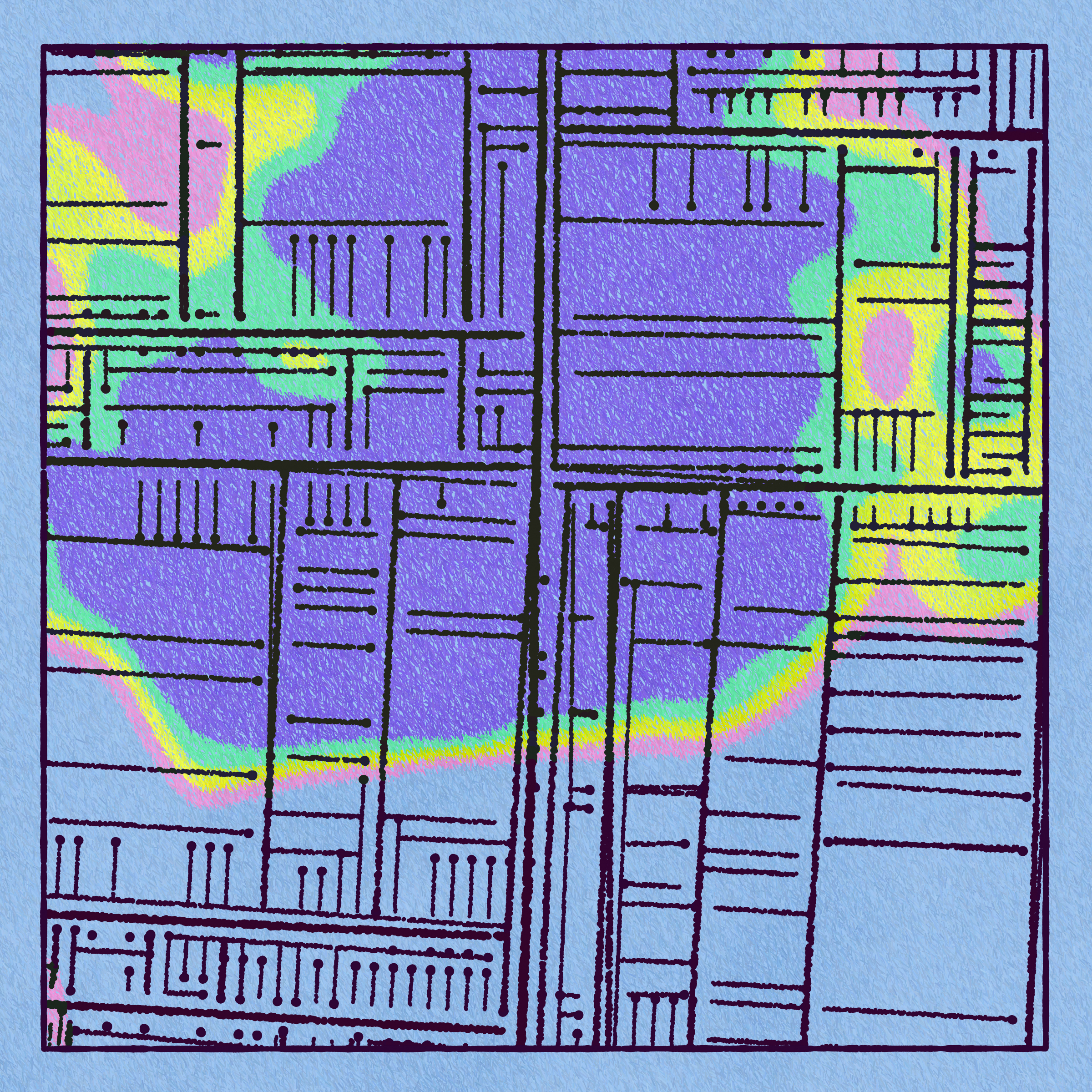 Art Blocks - Art Blocks v2 - Maps of Nothing #239 - NFT # 316000239