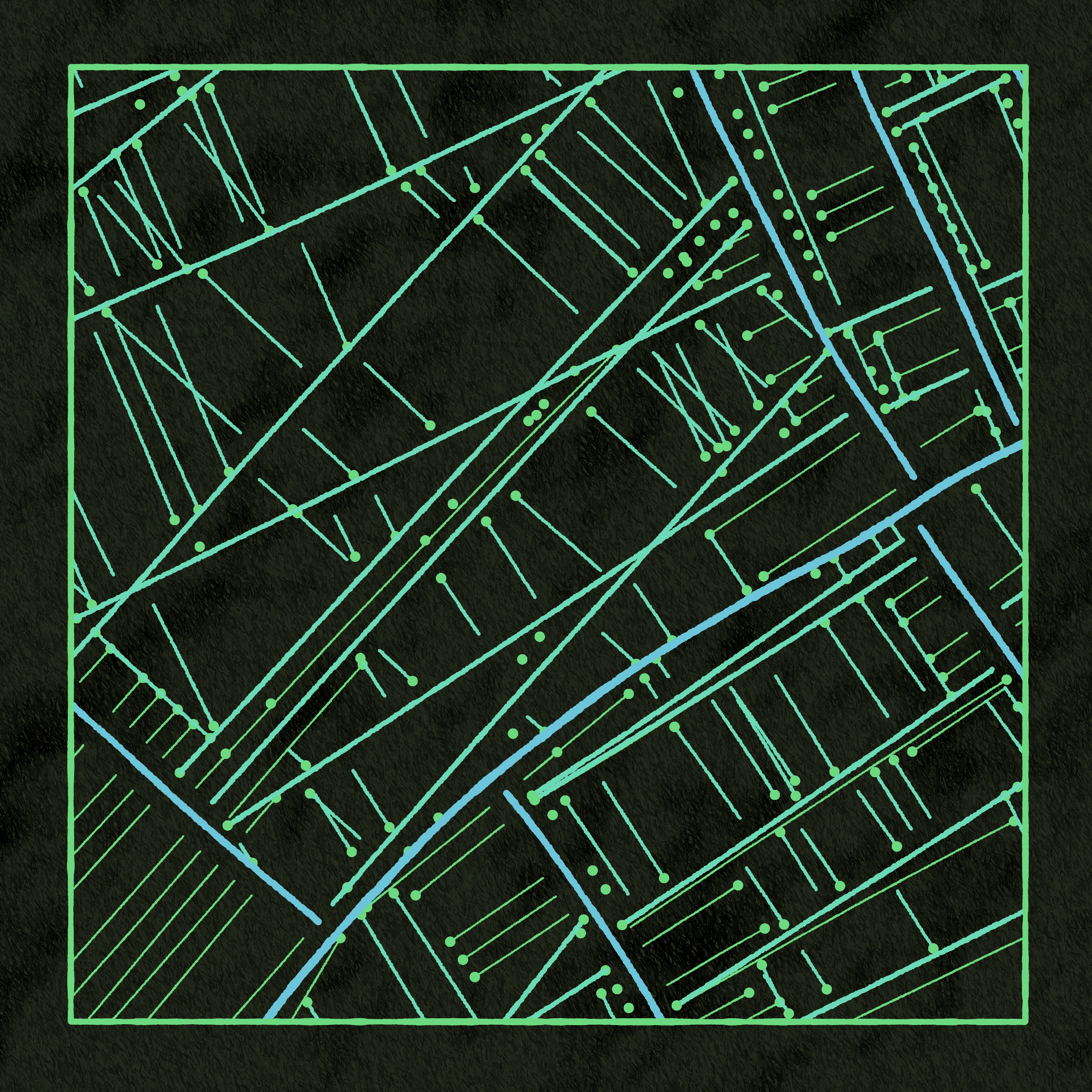 Art Blocks - Art Blocks v2 - Maps of Nothing #246 - NFT # 316000246