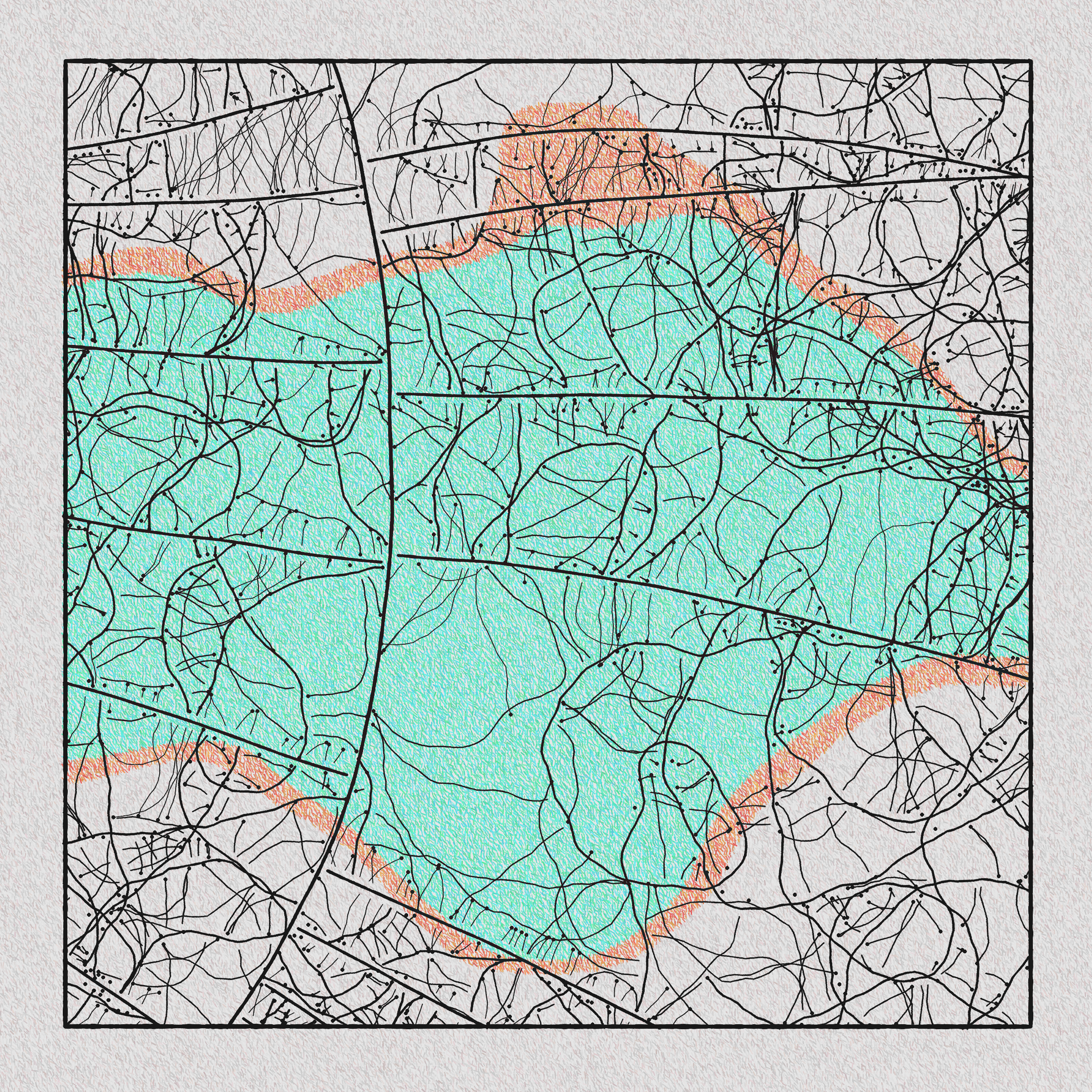 Art Blocks - Art Blocks v2 - Maps of Nothing #248 - NFT # 316000248