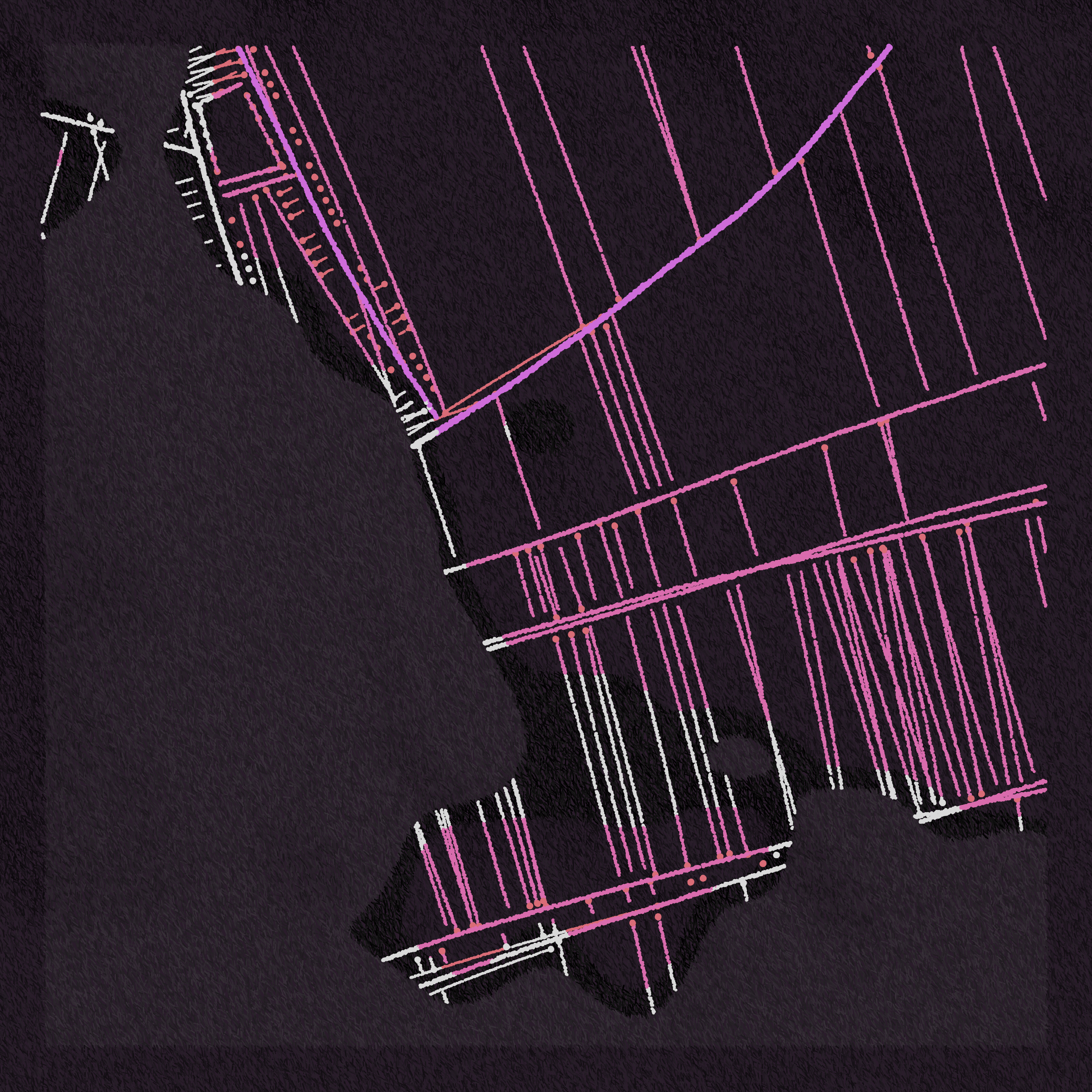 Art Blocks - Art Blocks v2 - Maps of Nothing #253 - NFT # 316000253