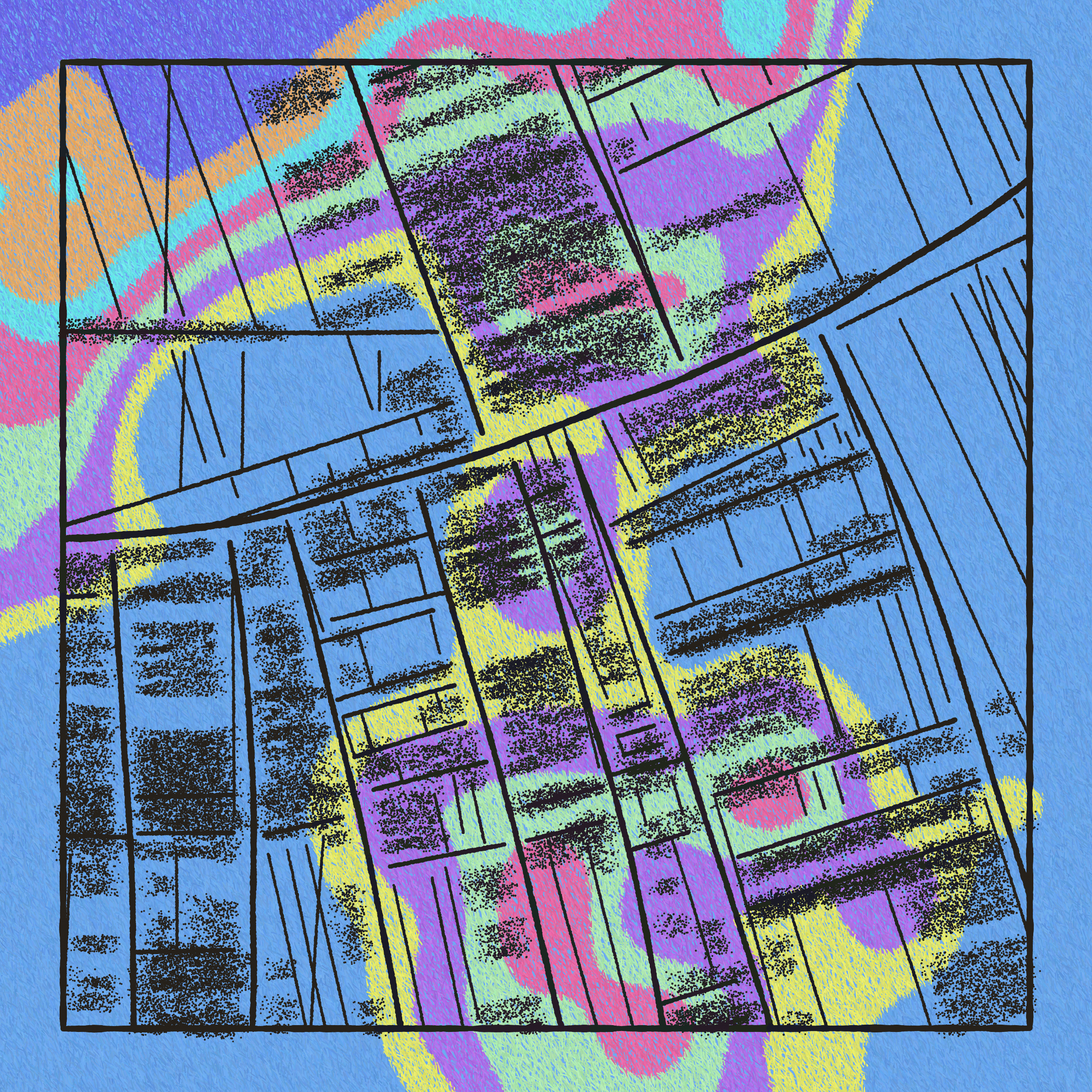 Art Blocks - Art Blocks v2 - Maps of Nothing #254 - NFT # 316000254