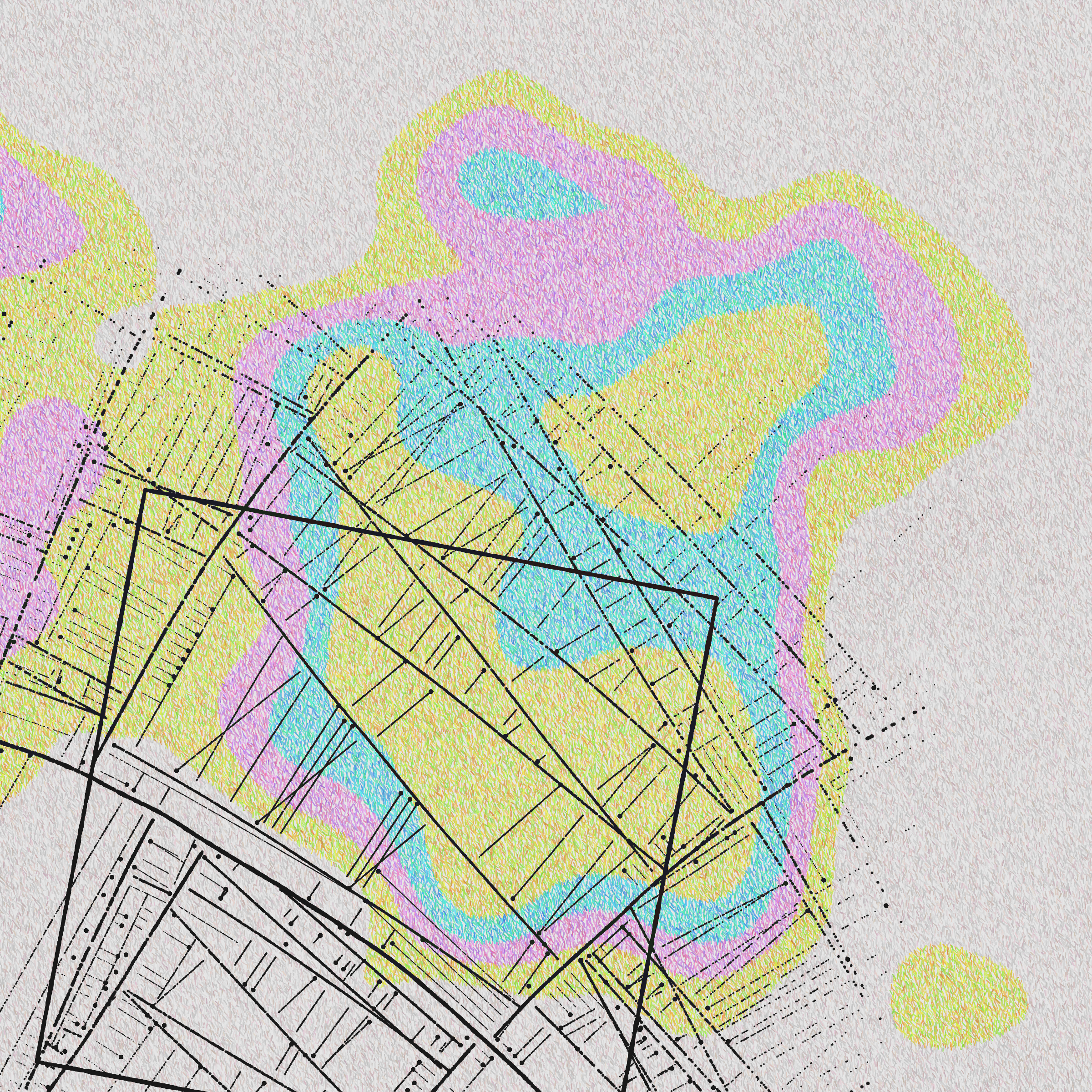 Art Blocks - Art Blocks v2 - Maps of Nothing #256 - NFT # 316000256