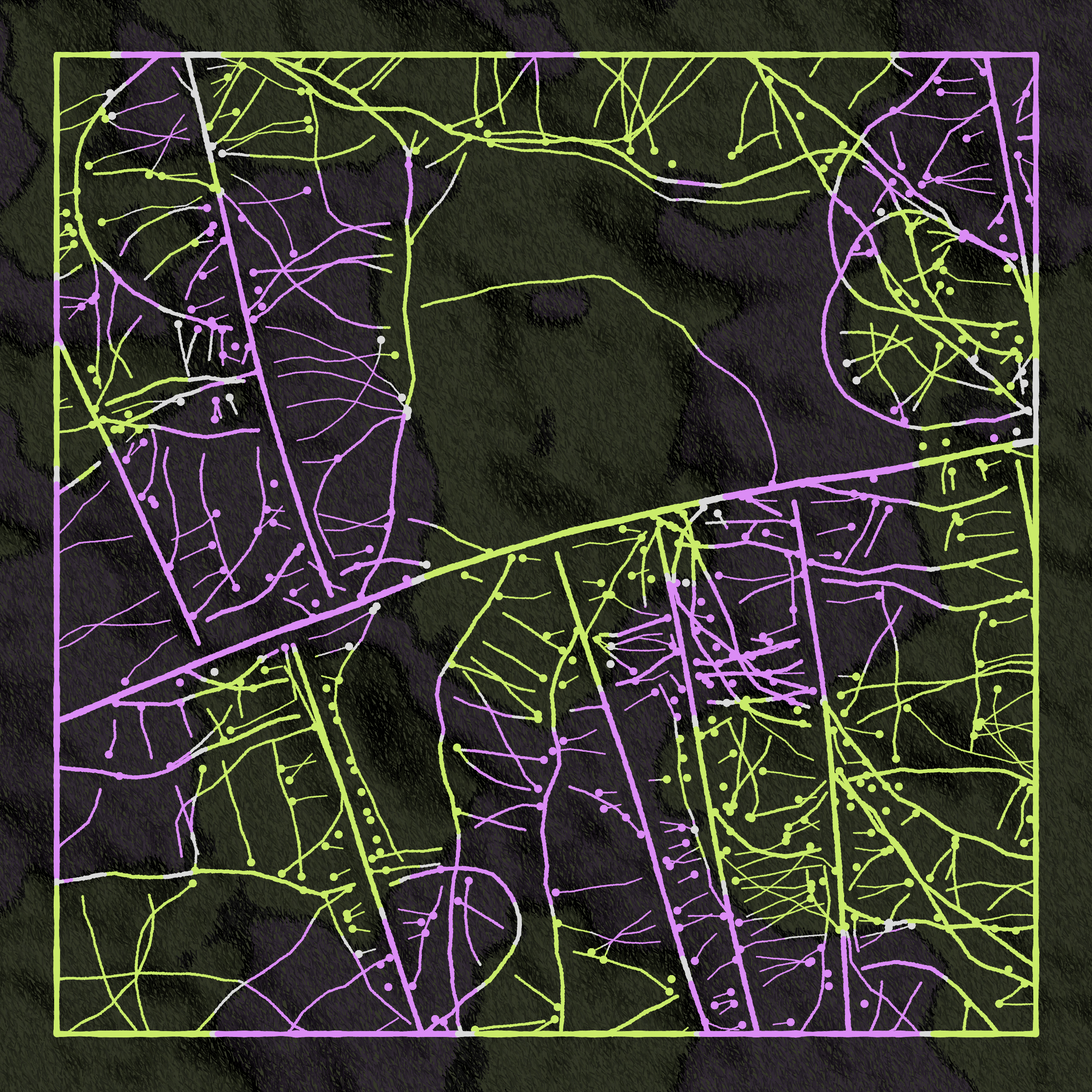 Art Blocks - Art Blocks v2 - Maps of Nothing #261 - NFT # 316000261