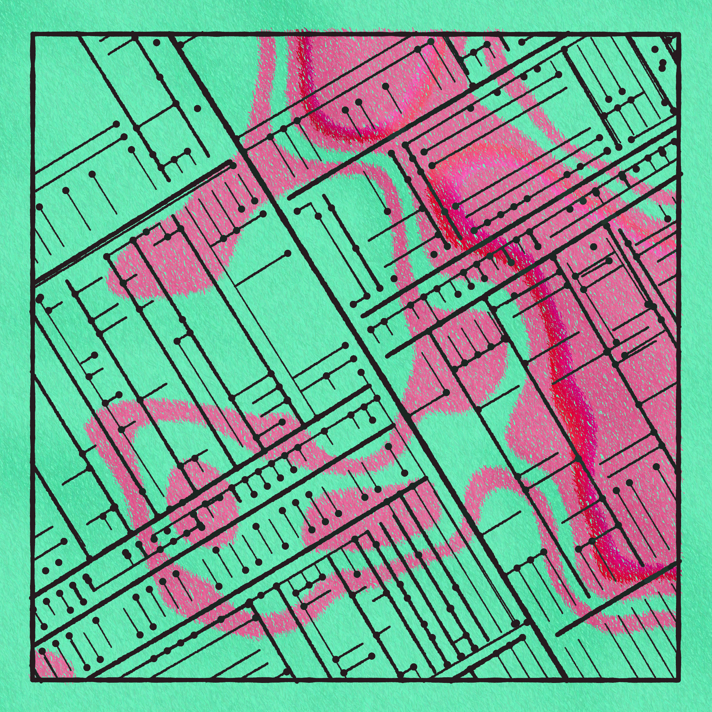 Art Blocks - Art Blocks v2 - Maps of Nothing #264 - NFT # 316000264