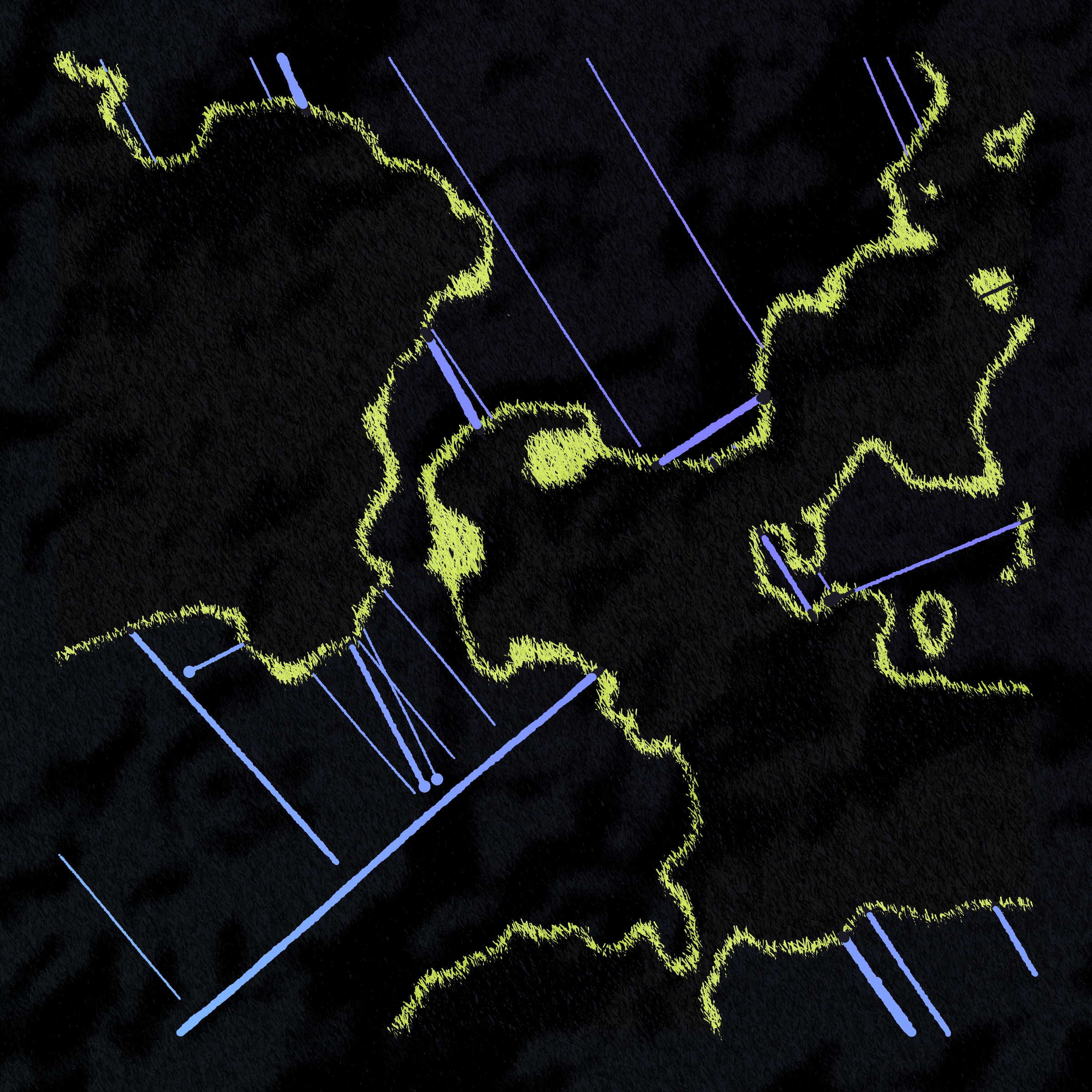 Art Blocks - Art Blocks v2 - Maps of Nothing #268 - NFT # 316000268