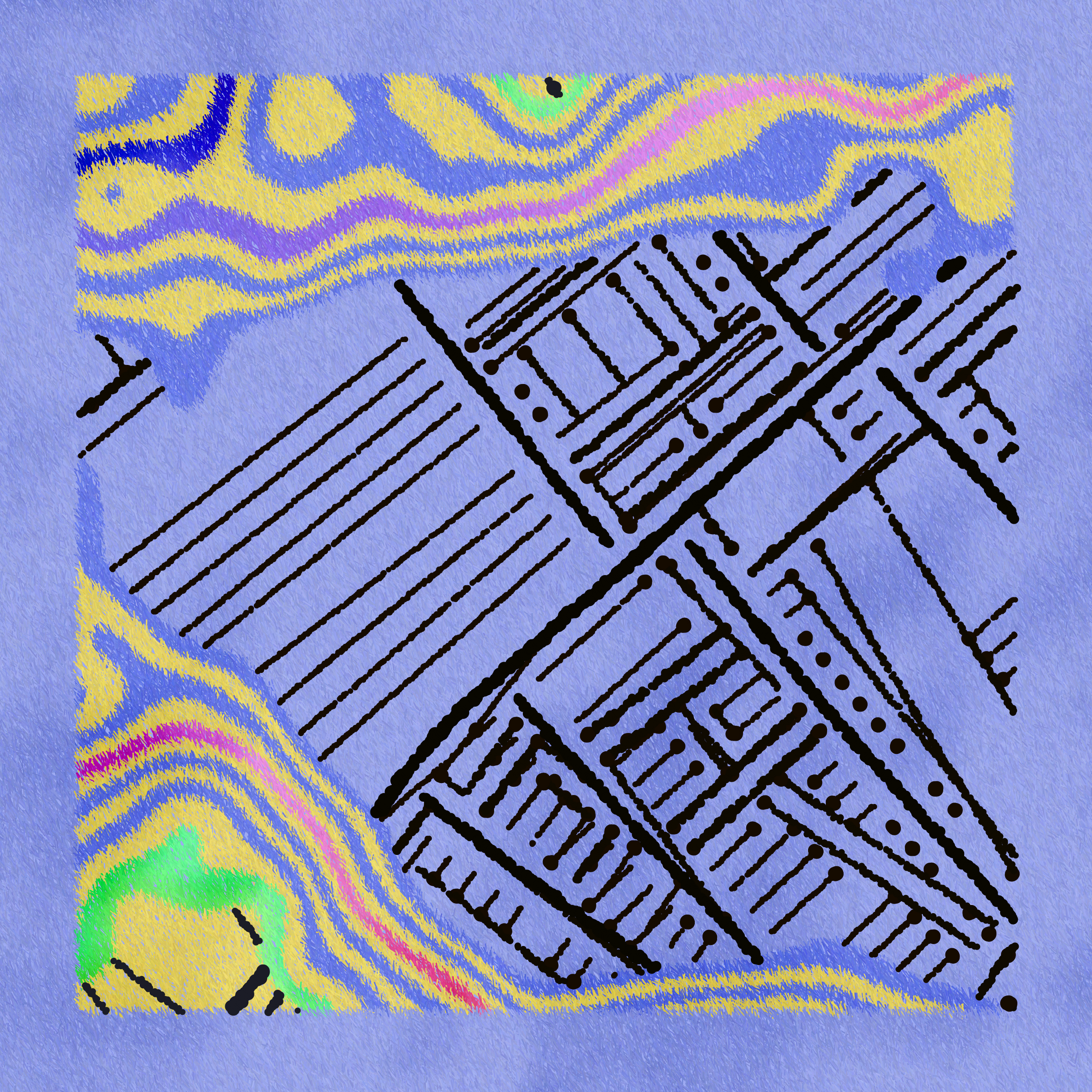 Art Blocks - Art Blocks v2 - Maps of Nothing #270 - NFT # 316000270