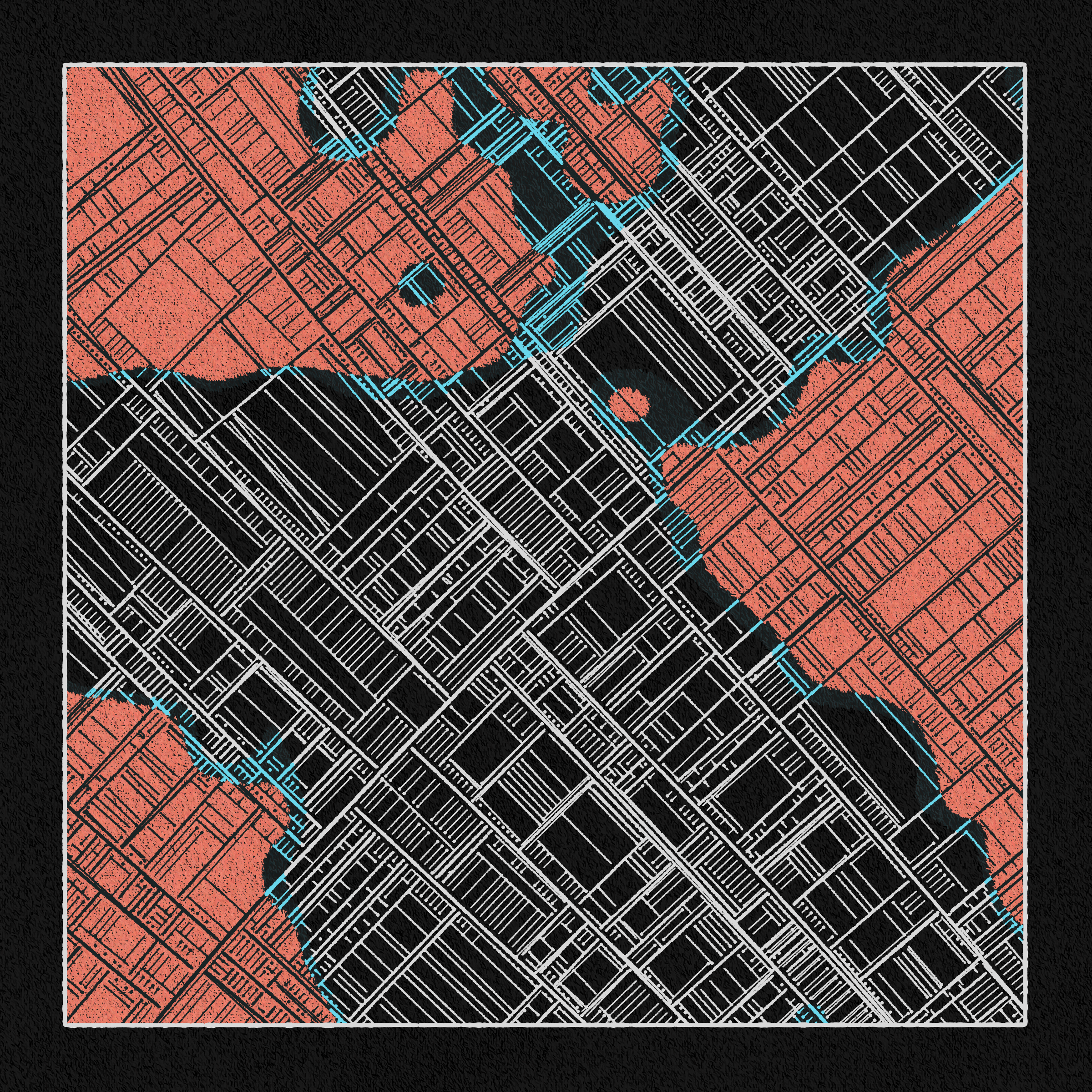 Art Blocks - Art Blocks v2 - Maps of Nothing #271 - NFT # 316000271