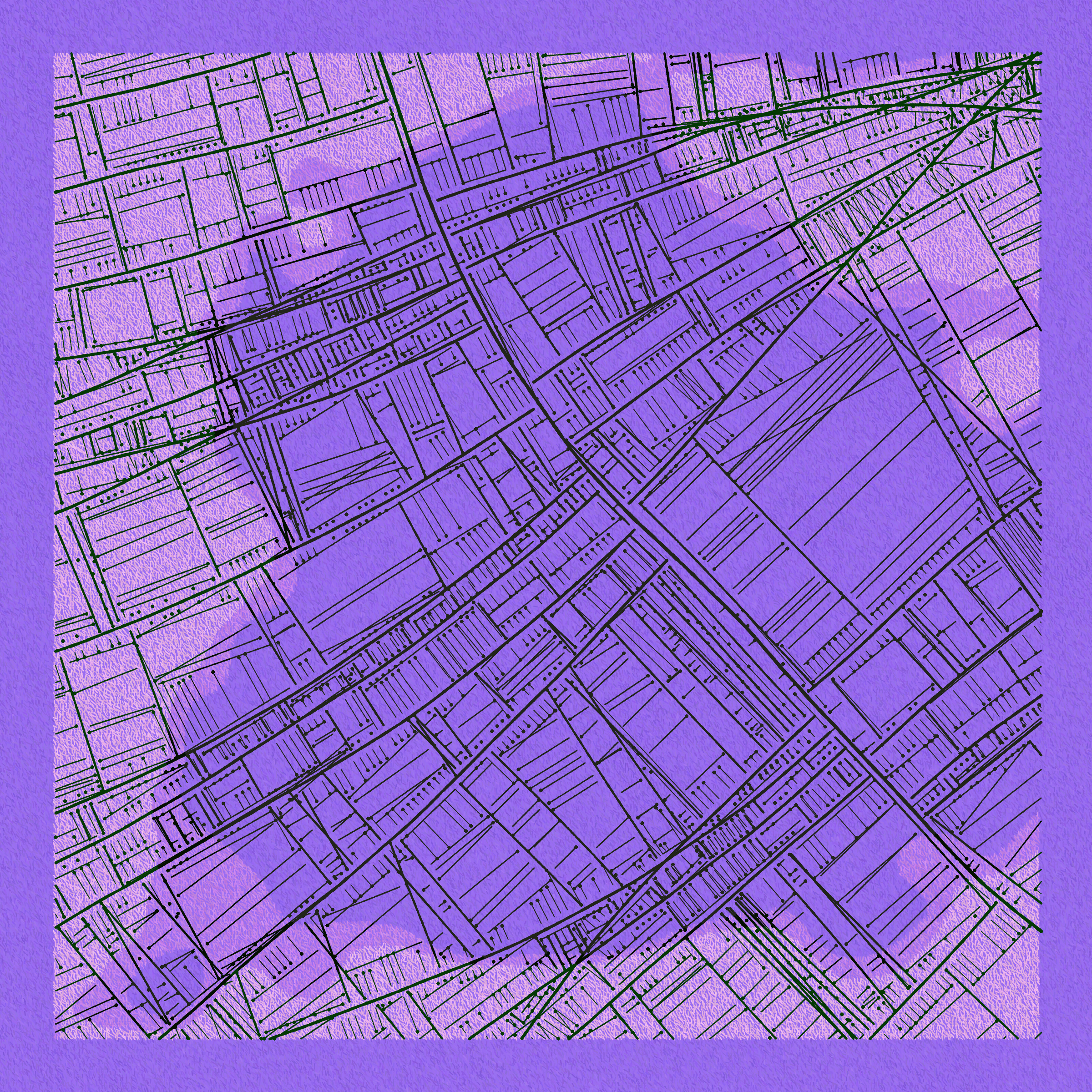 Art Blocks - Art Blocks v2 - Maps of Nothing #273 - NFT # 316000273