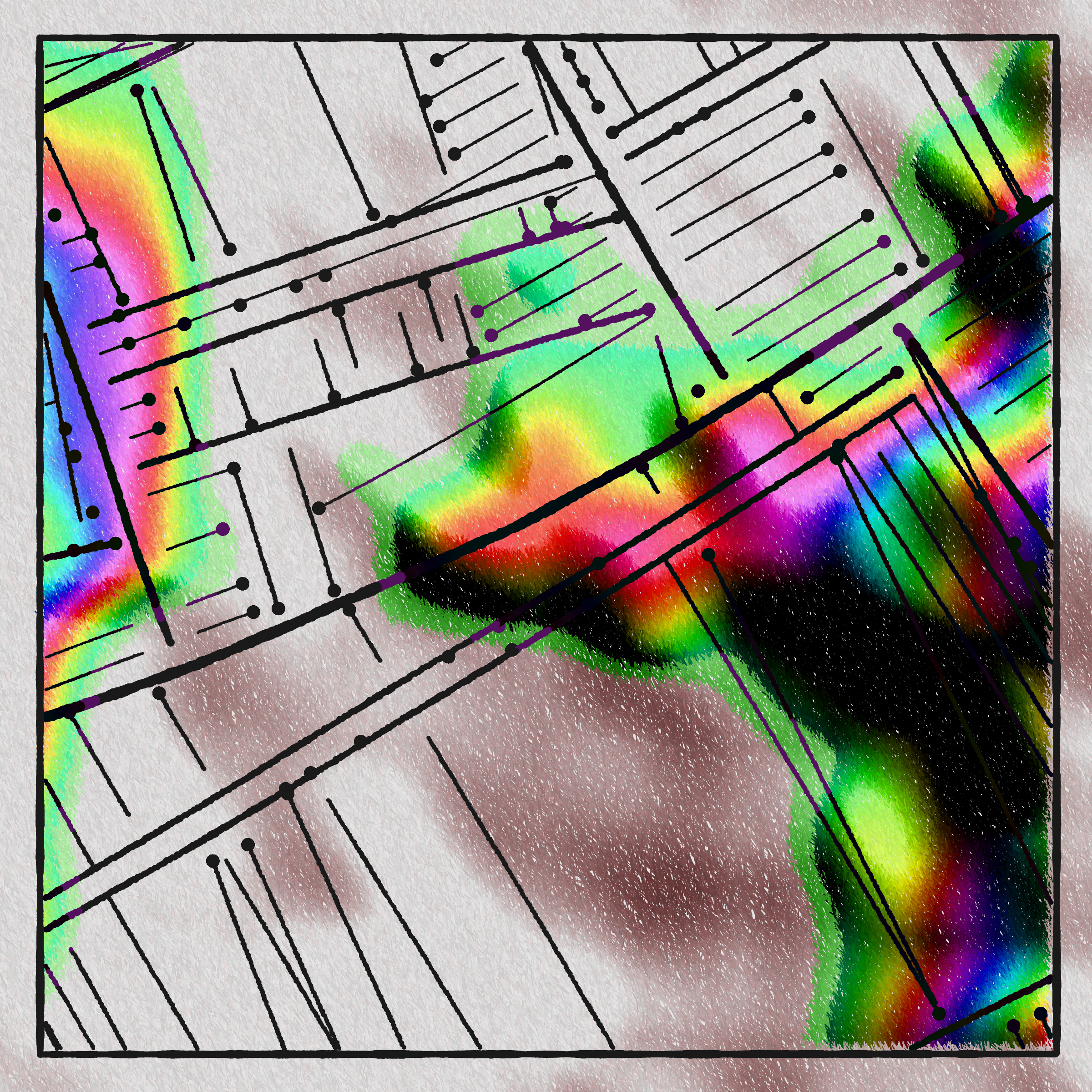 Art Blocks - Art Blocks v2 - Maps of Nothing #276 - NFT # 316000276