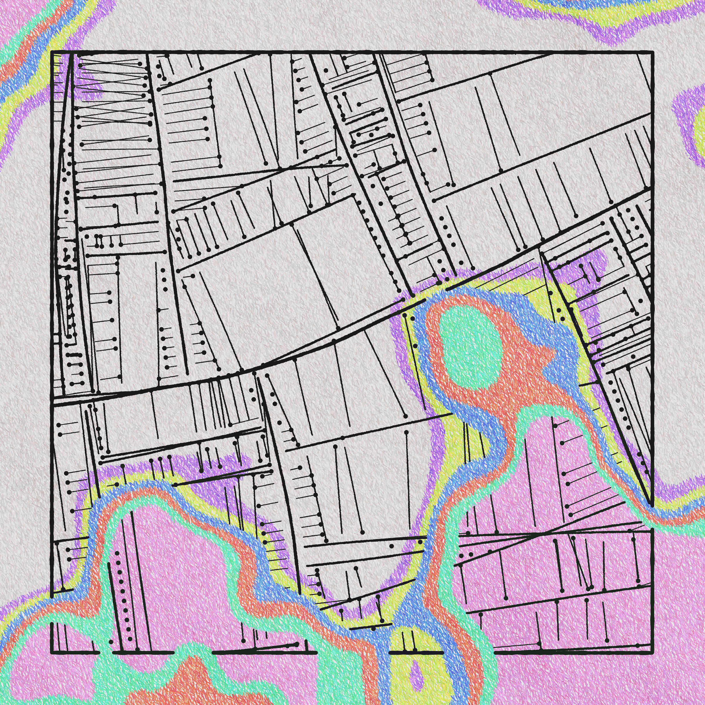 Art Blocks - Art Blocks v2 - Maps of Nothing #278 - NFT # 316000278