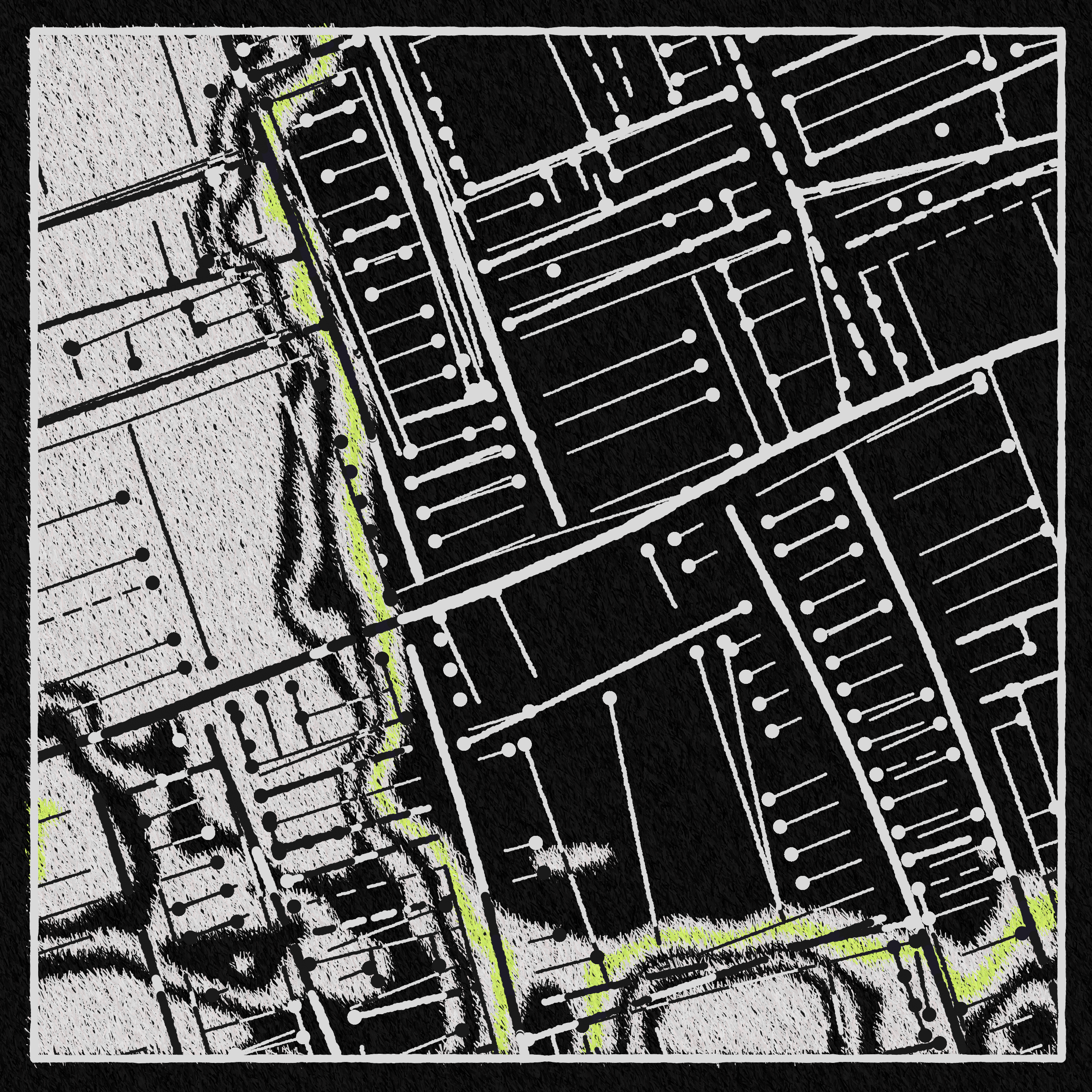 Art Blocks - Art Blocks v2 - Maps of Nothing #281 - NFT # 316000281