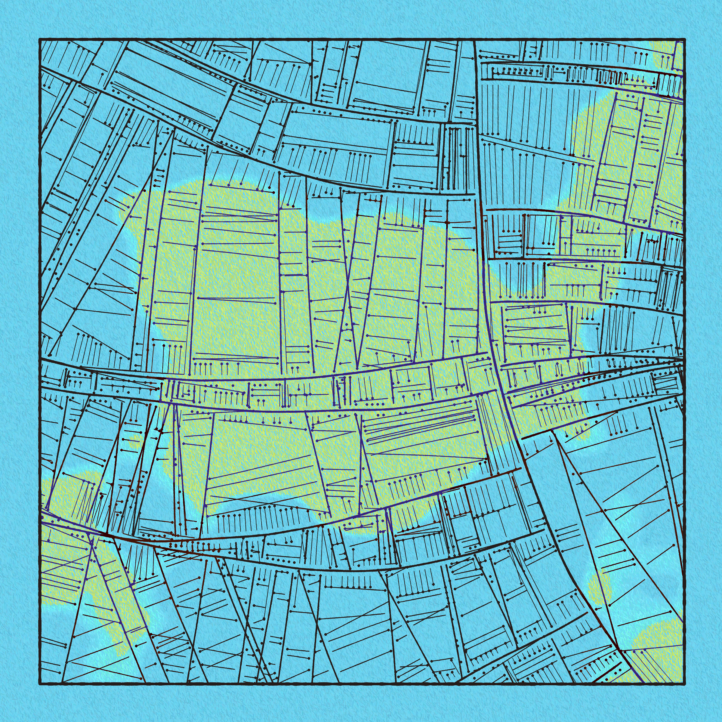 Art Blocks - Art Blocks v2 - Maps of Nothing #282 - NFT # 316000282
