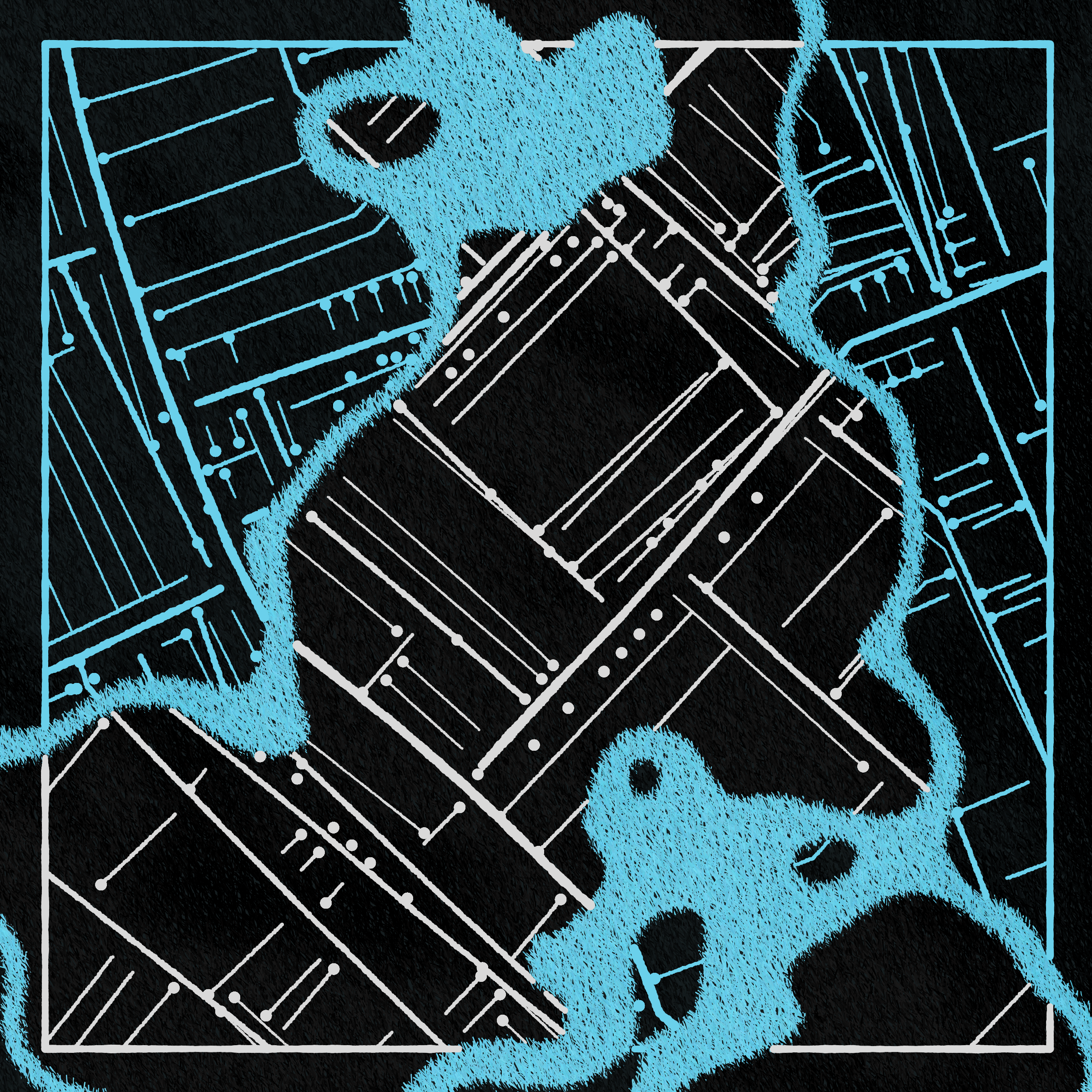 Art Blocks - Art Blocks v2 - Maps of Nothing #283 - NFT # 316000283