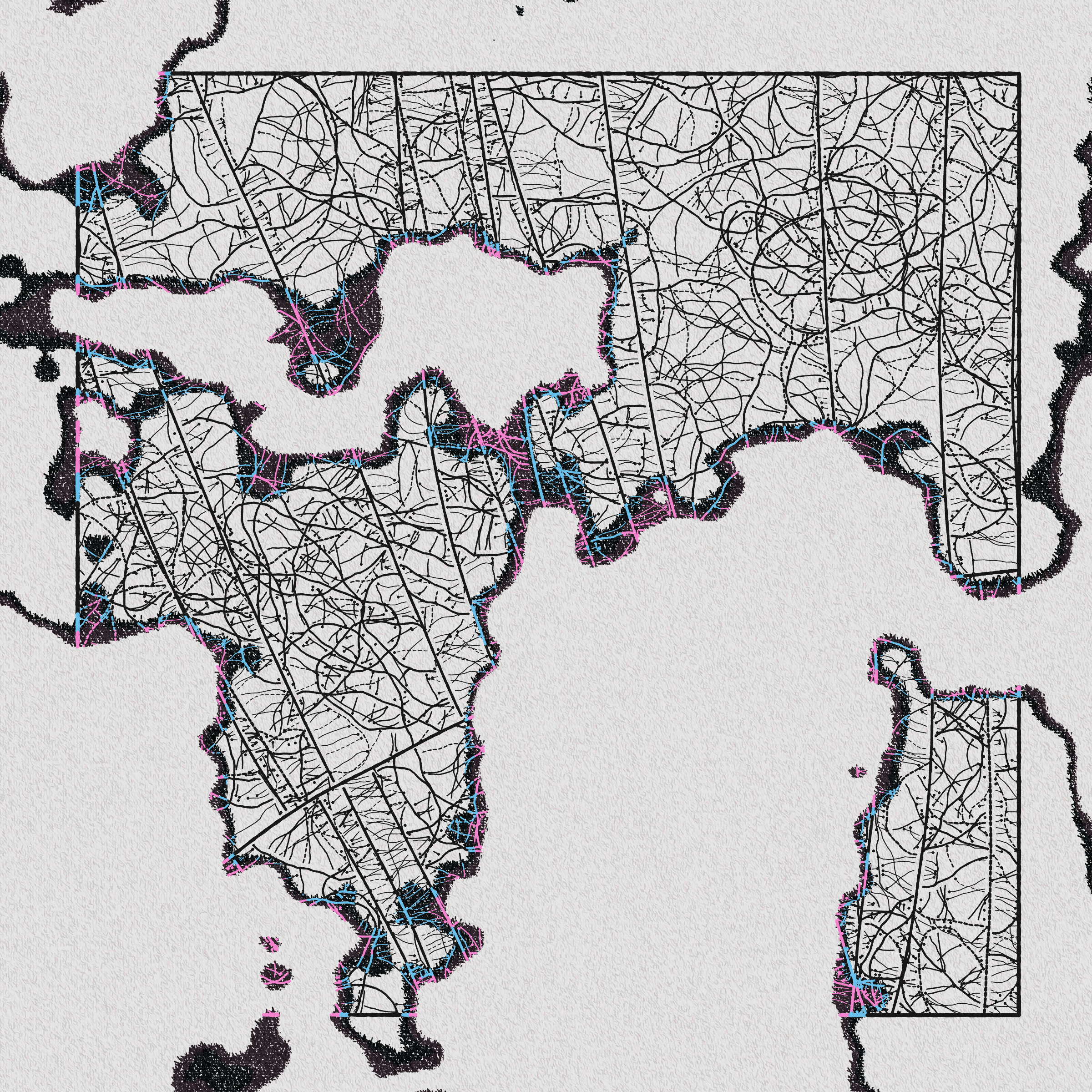 Art Blocks - Art Blocks v2 - Maps of Nothing #284 - NFT # 316000284