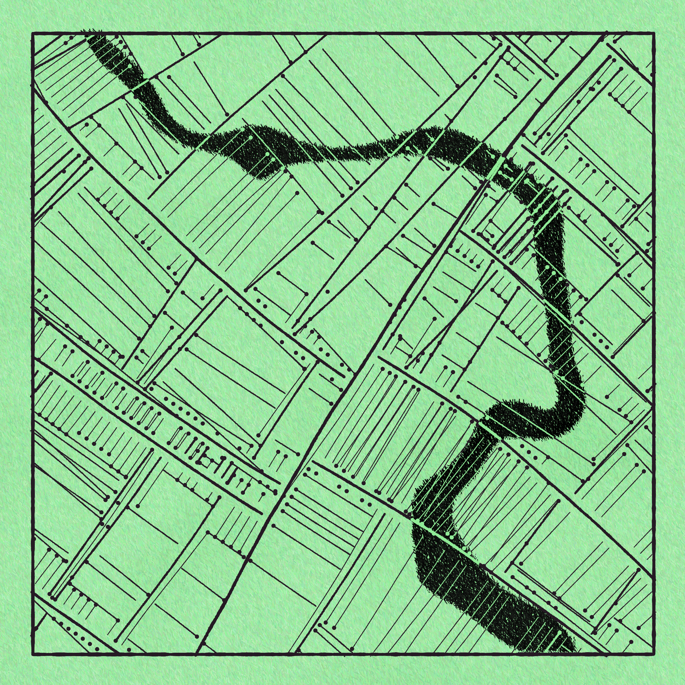 Art Blocks - Art Blocks v2 - Maps of Nothing #298 - NFT # 316000298