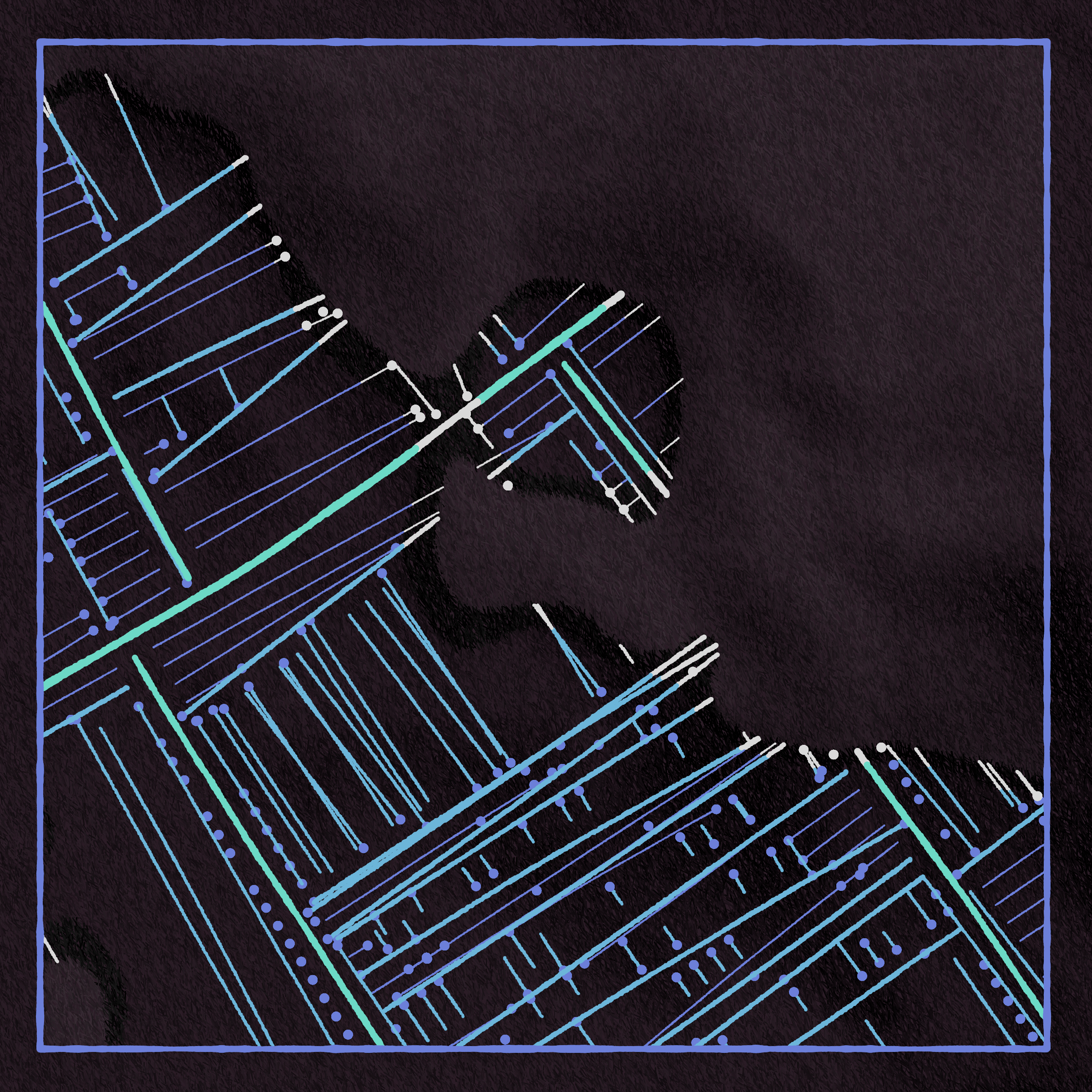 Art Blocks - Art Blocks v2 - Maps of Nothing #302 - NFT # 316000302