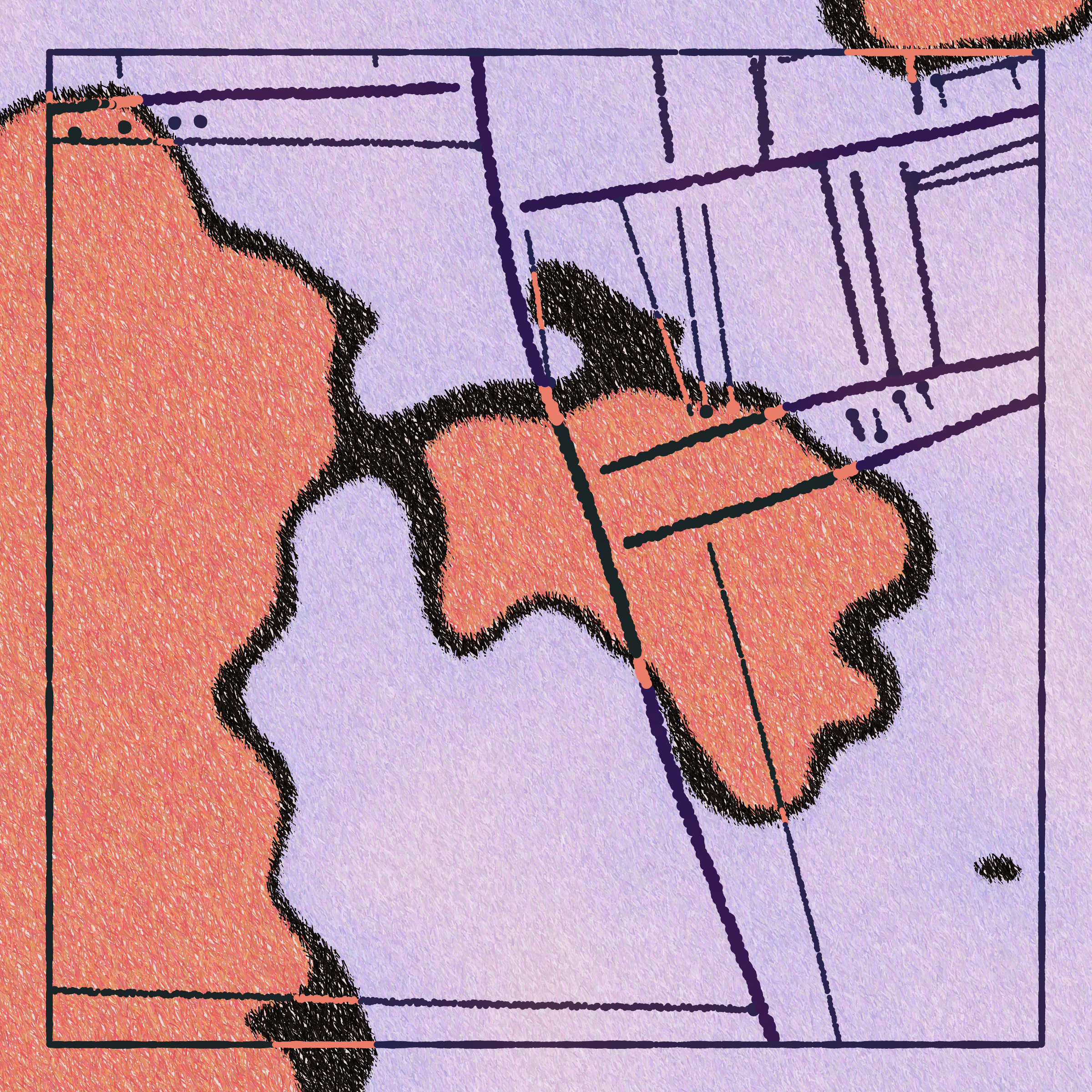 Art Blocks - Art Blocks v2 - Maps of Nothing #304 - NFT # 316000304