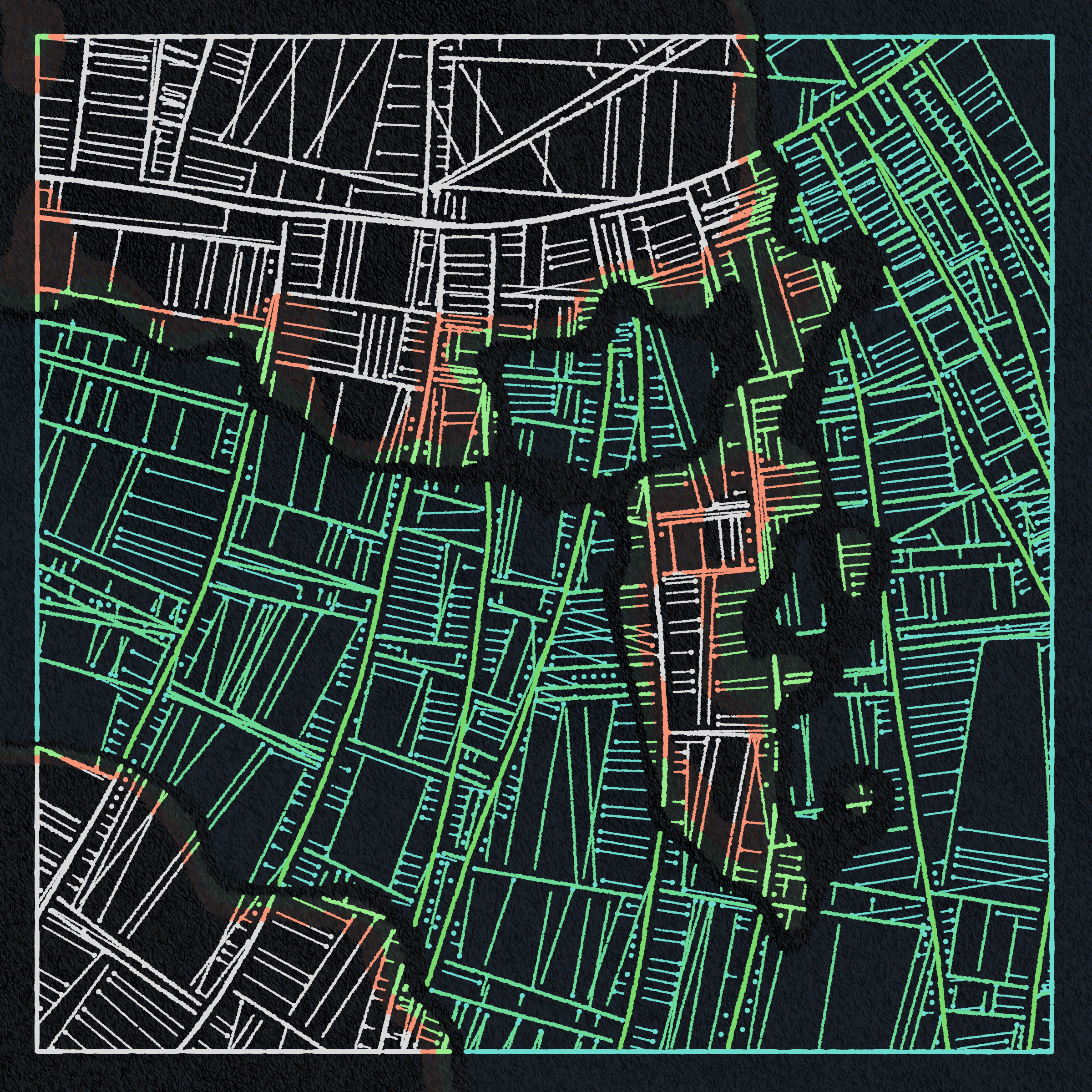Art Blocks - Art Blocks v2 - Maps of Nothing #306 - NFT # 316000306