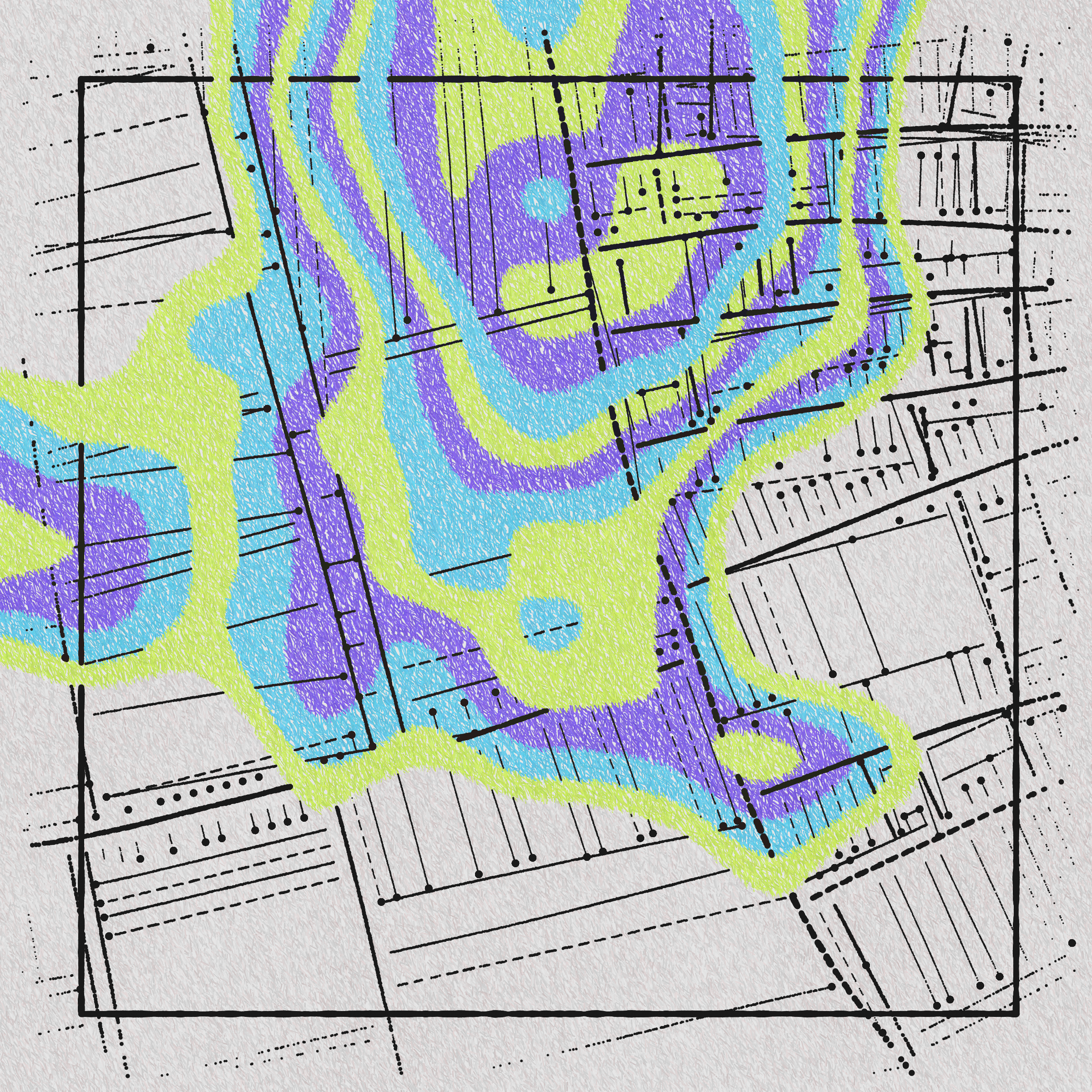 Art Blocks - Art Blocks v2 - Maps of Nothing #312 - NFT # 316000312