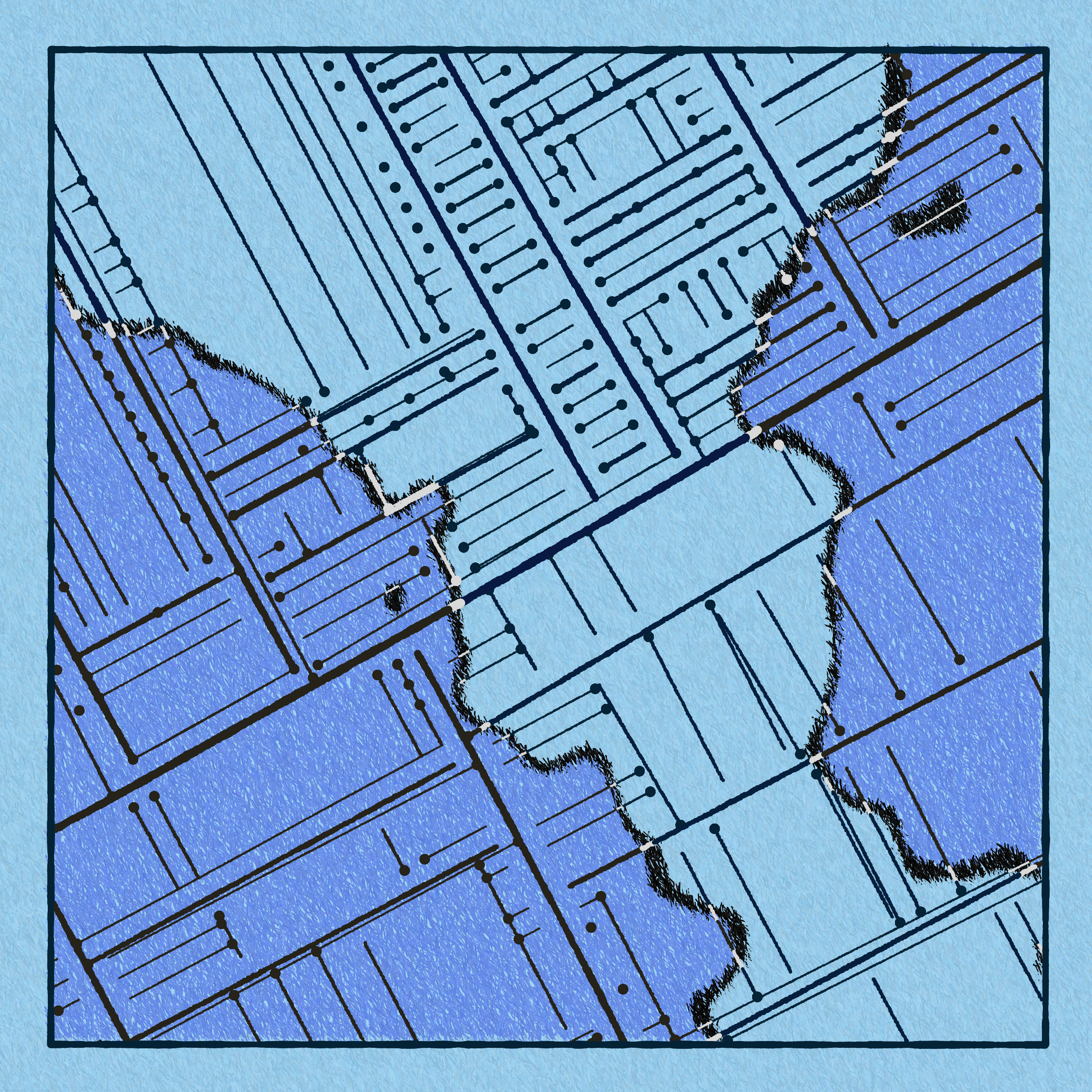 Art Blocks - Art Blocks v2 - Maps of Nothing #313 - NFT # 316000313