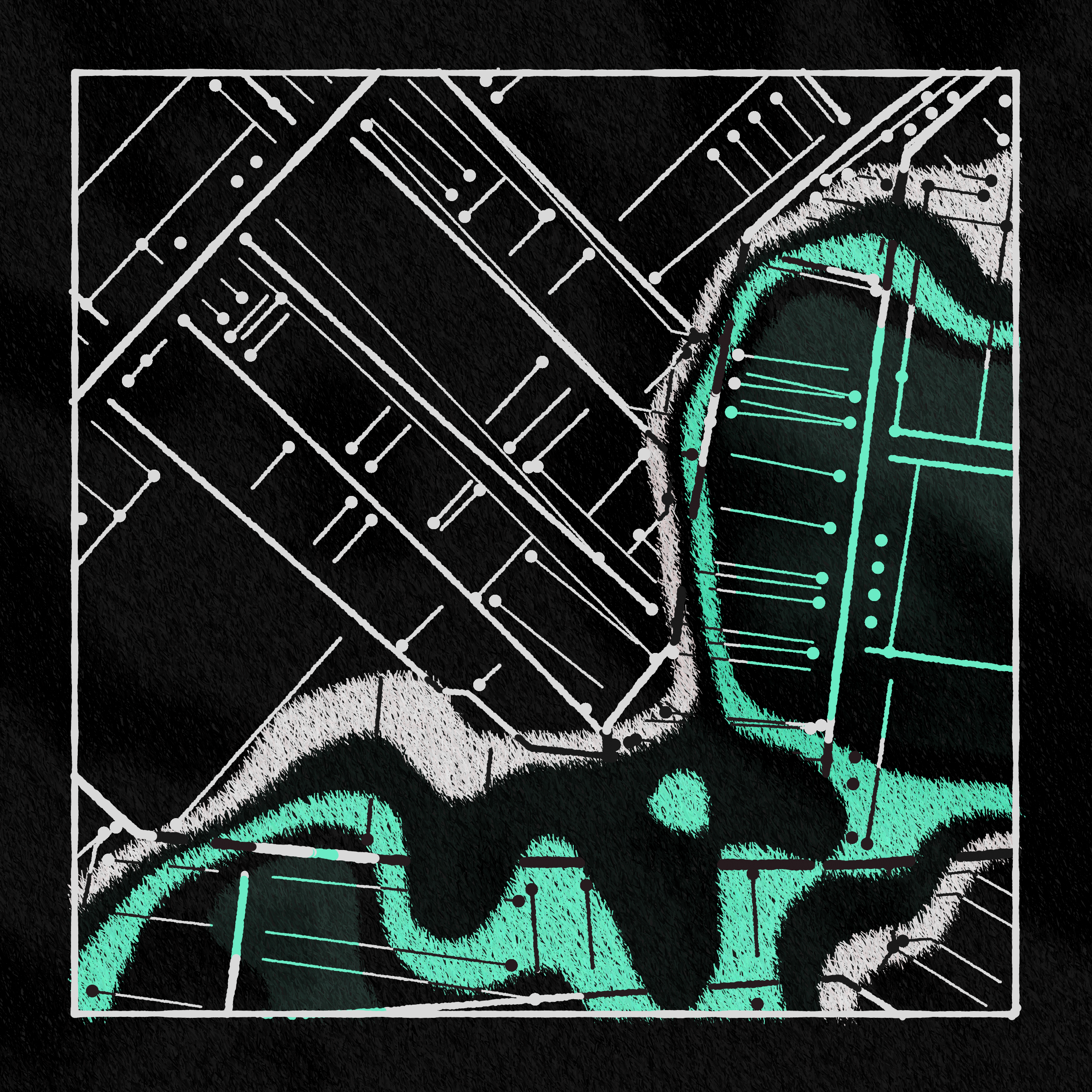 Art Blocks - Art Blocks v2 - Maps of Nothing #315 - NFT # 316000315