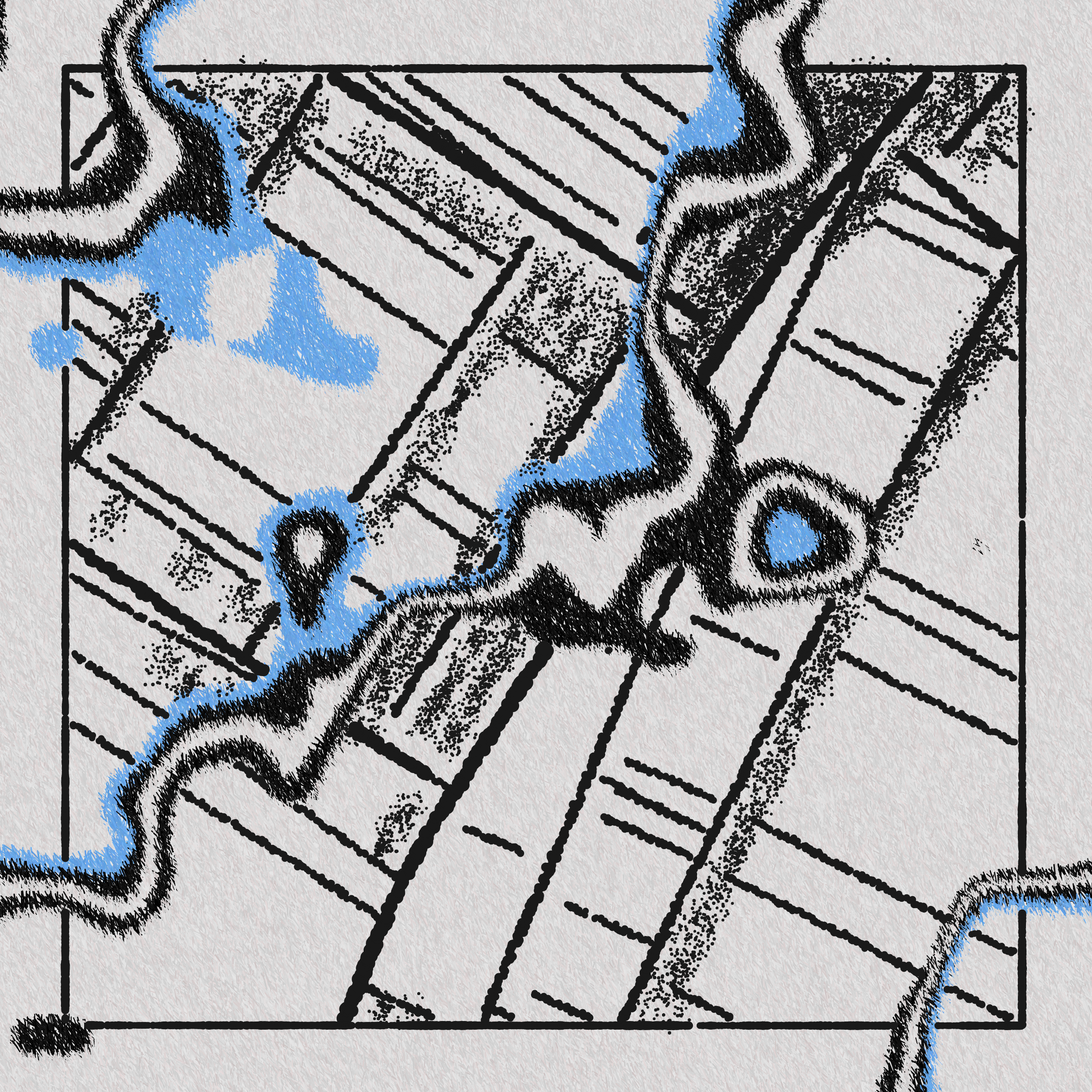 Art Blocks - Art Blocks v2 - Maps of Nothing #319 - NFT # 316000319