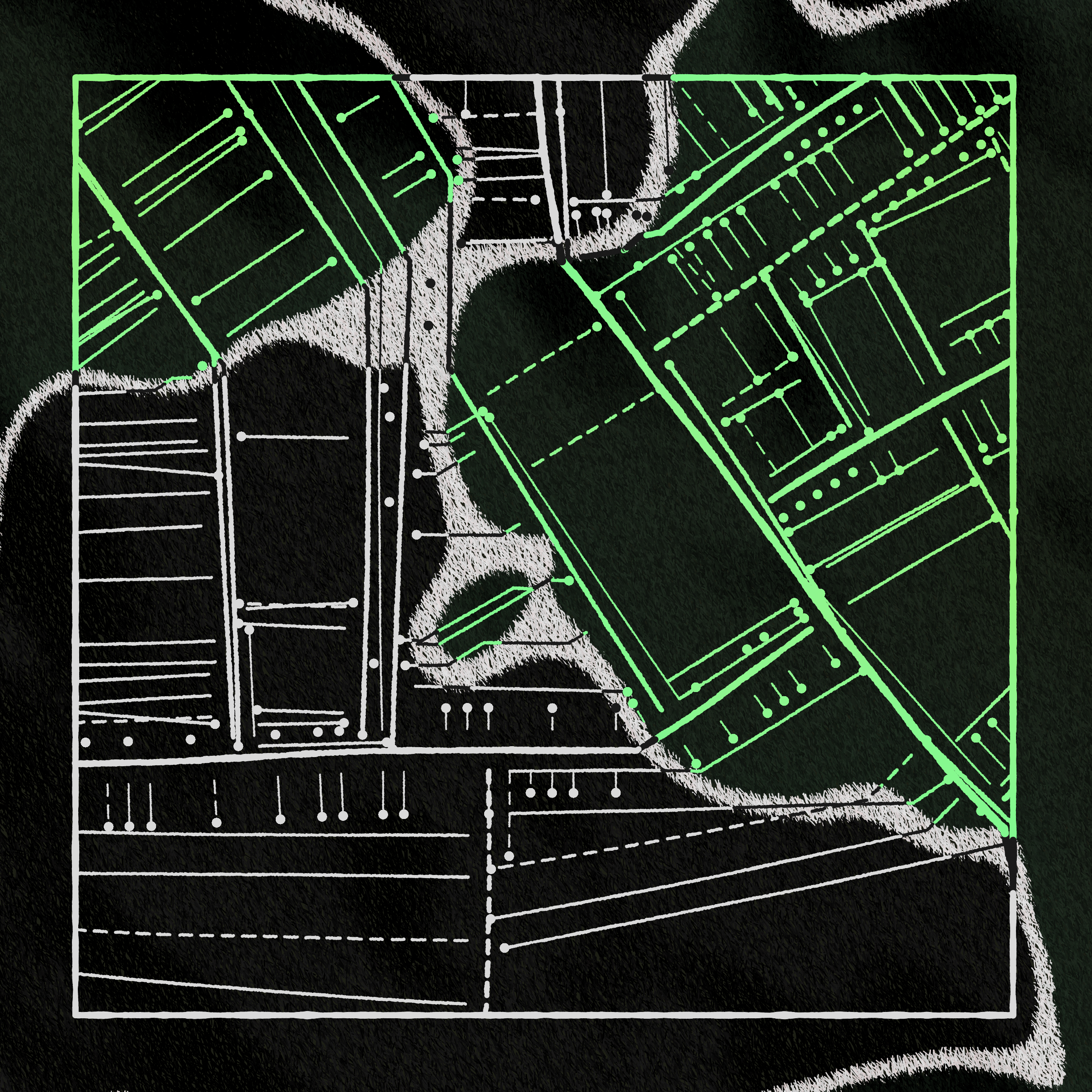 Art Blocks - Art Blocks v2 - Maps of Nothing #320 - NFT # 316000320