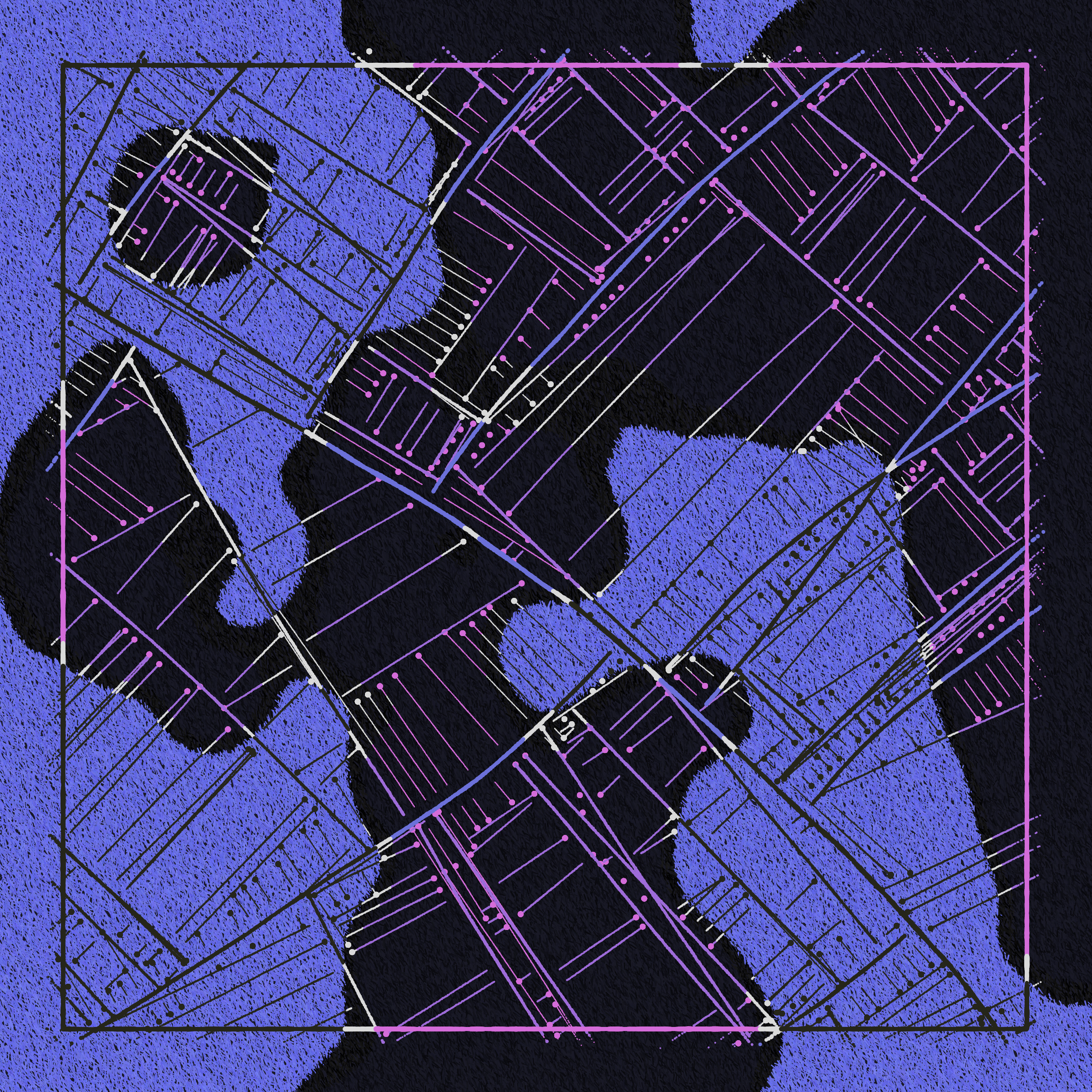 Art Blocks - Art Blocks v2 - Maps of Nothing #322 - NFT # 316000322