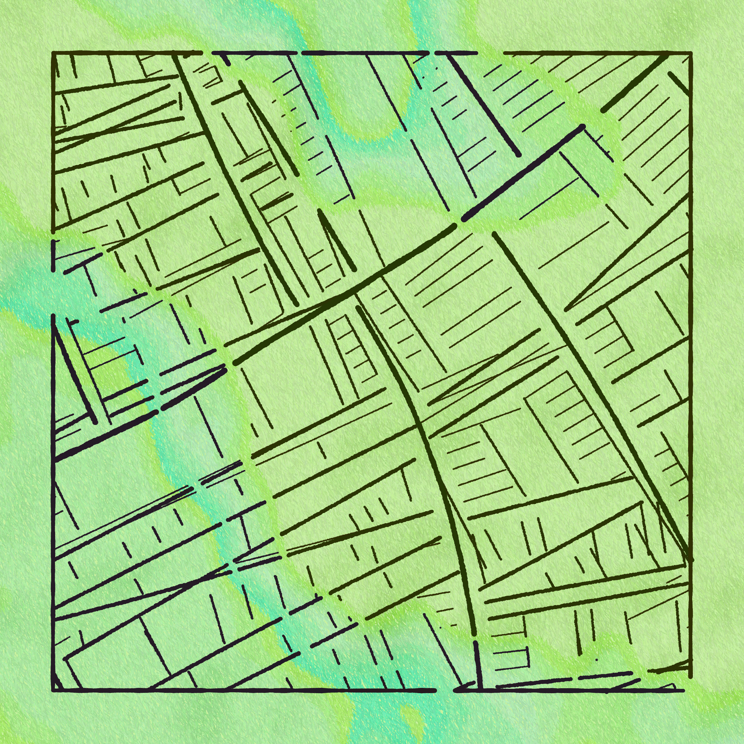 Art Blocks - Art Blocks v2 - Maps of Nothing #323 - NFT # 316000323