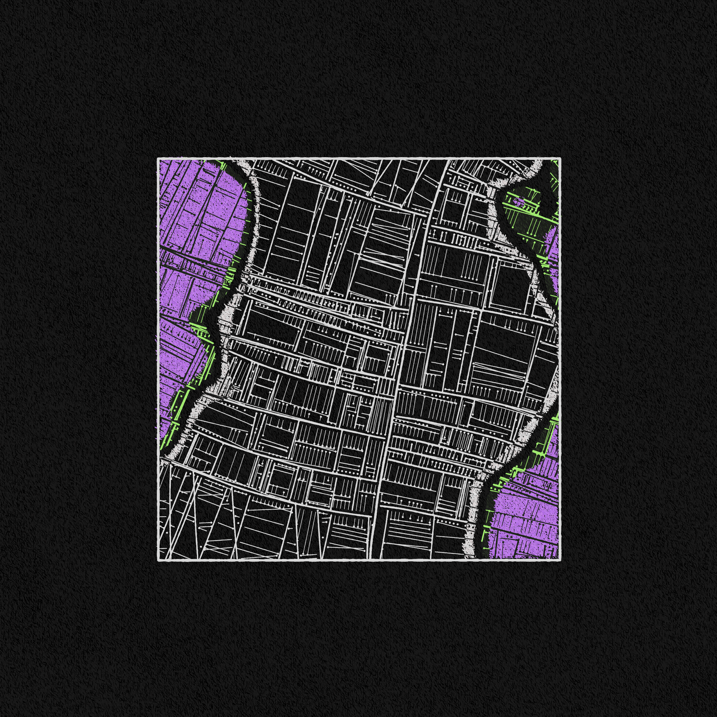 Art Blocks - Art Blocks v2 - Maps of Nothing #324 - NFT # 316000324