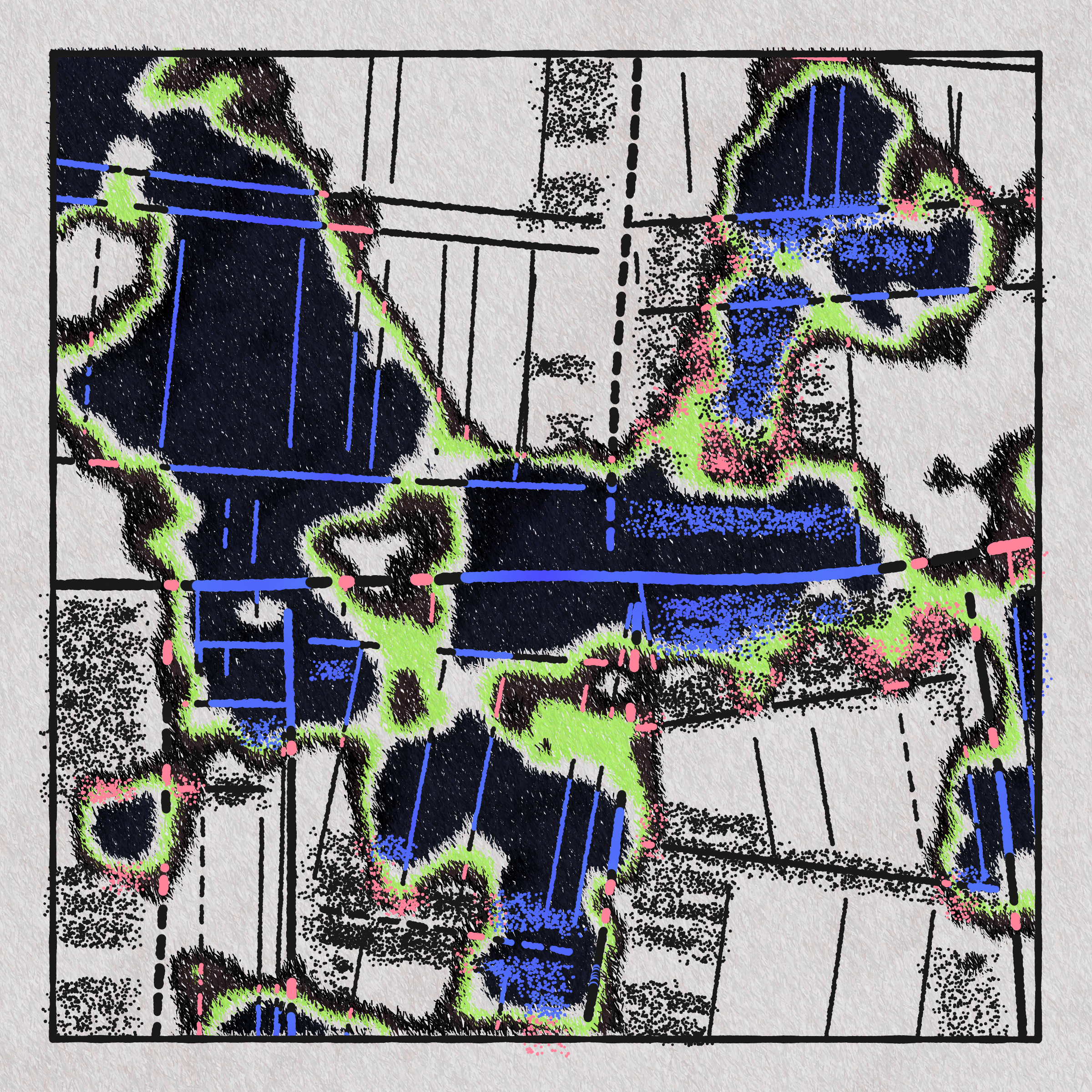 Art Blocks - Art Blocks v2 - Maps of Nothing #325 - NFT # 316000325