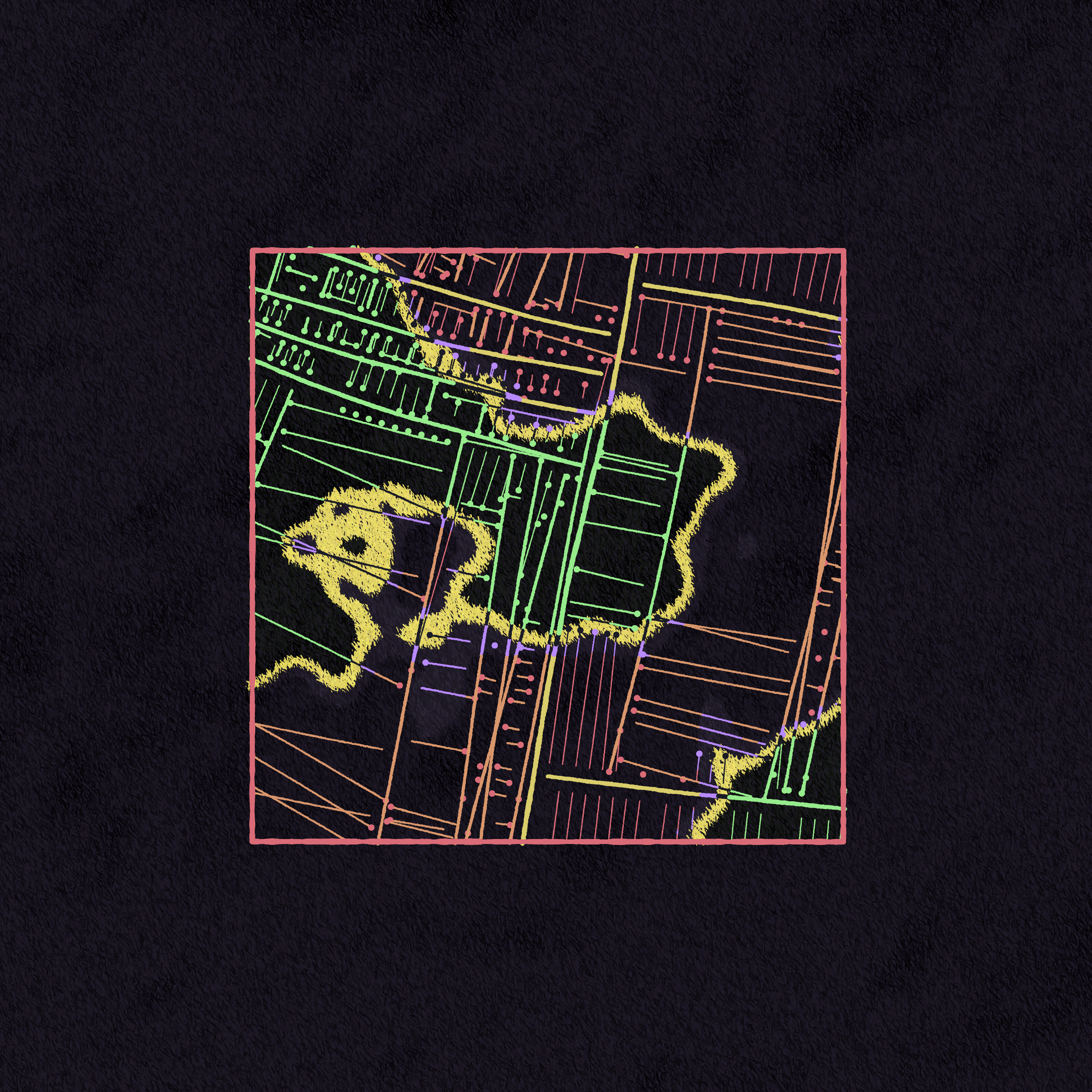 Art Blocks - Art Blocks v2 - Maps of Nothing #327 - NFT # 316000327