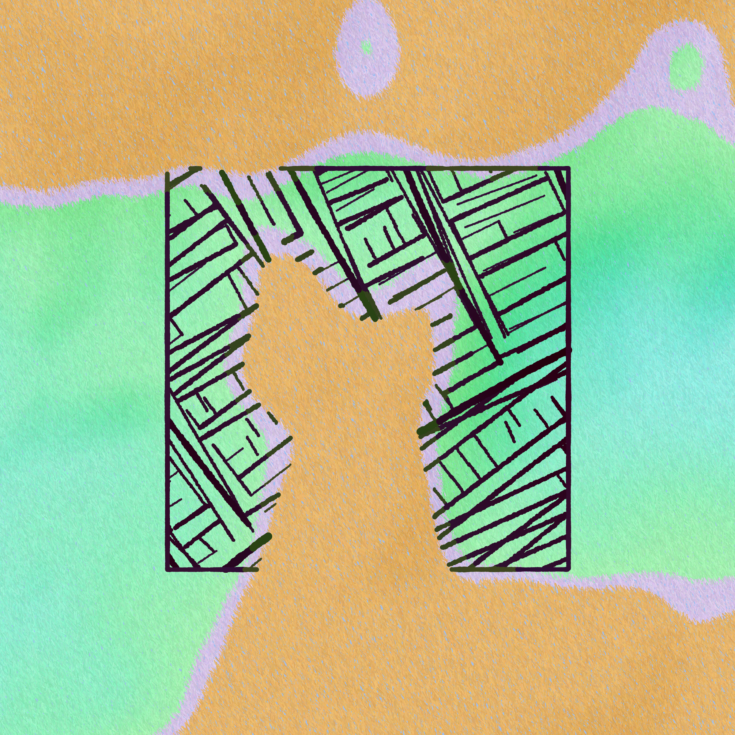 Art Blocks - Art Blocks v2 - Maps of Nothing #331 - NFT # 316000331