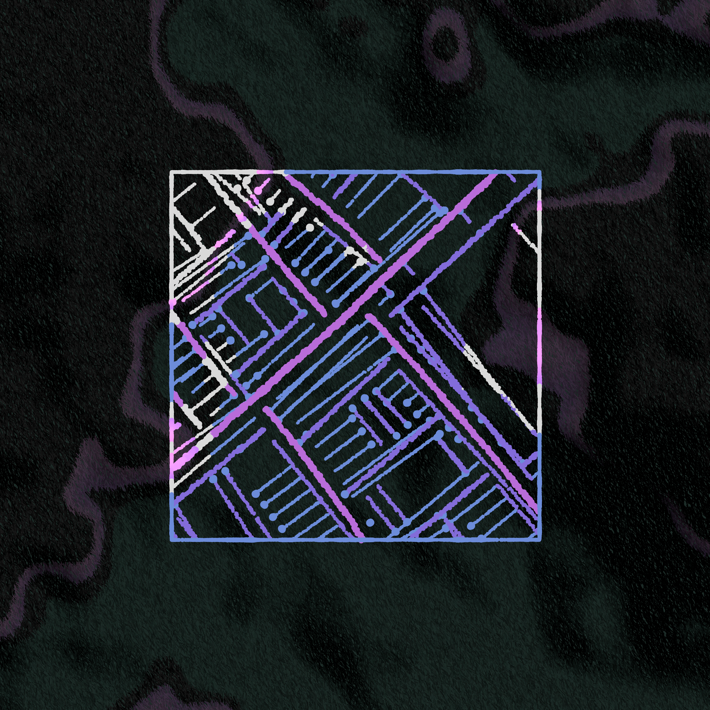 Art Blocks - Art Blocks v2 - Maps of Nothing #332 - NFT # 316000332