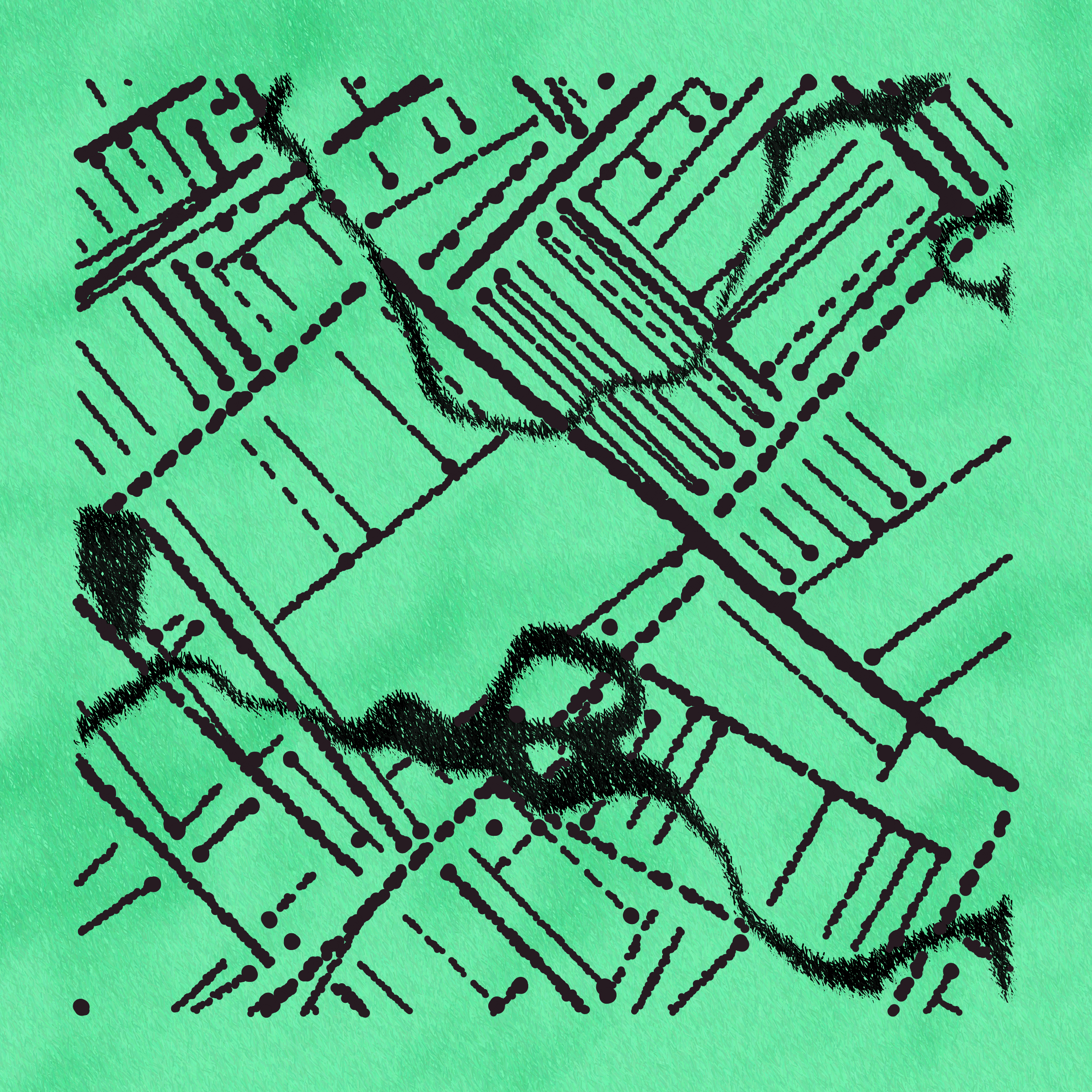 Art Blocks - Art Blocks v2 - Maps of Nothing #335 - NFT # 316000335