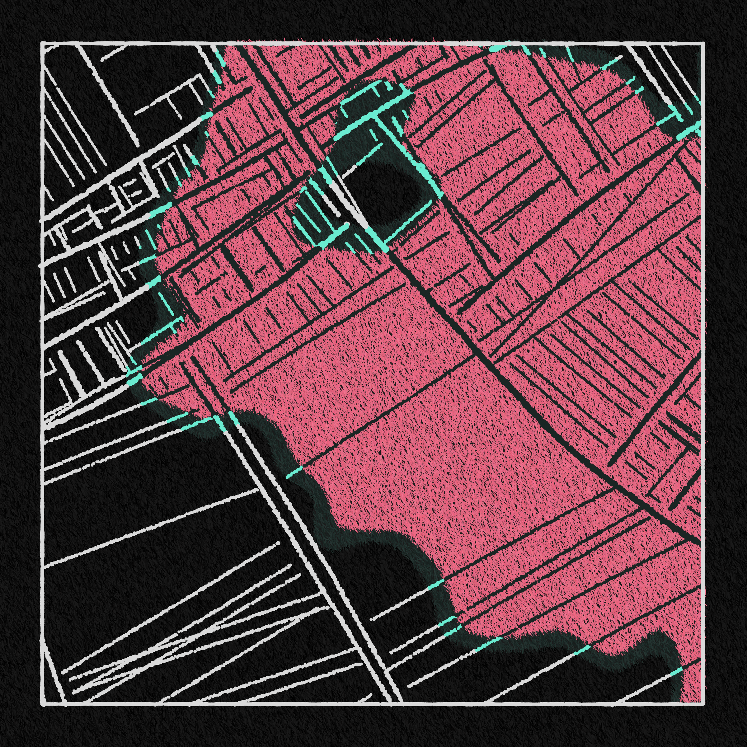 Art Blocks - Art Blocks v2 - Maps of Nothing #340 - NFT # 316000340