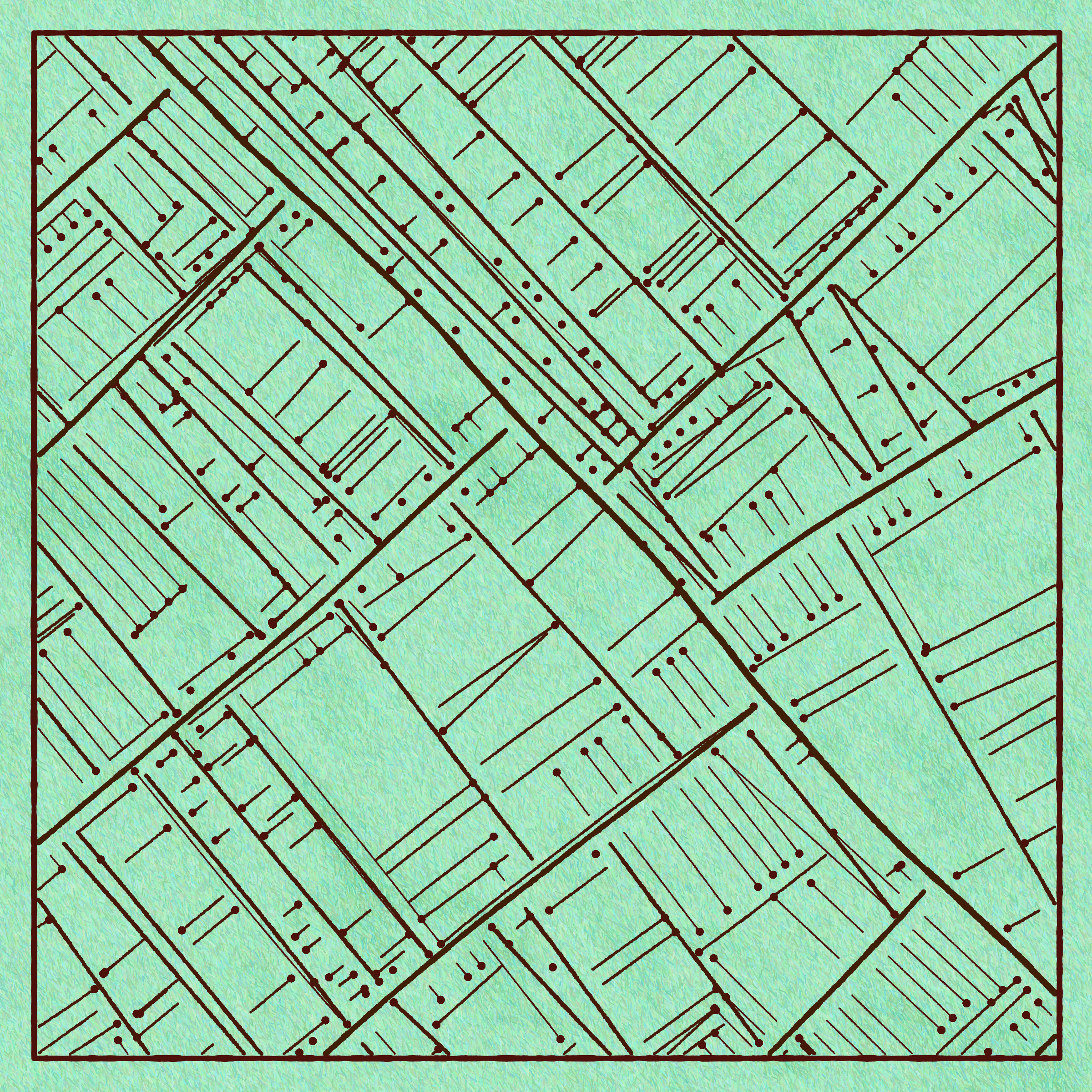 Art Blocks - Art Blocks v2 - Maps of Nothing #343 - NFT # 316000343