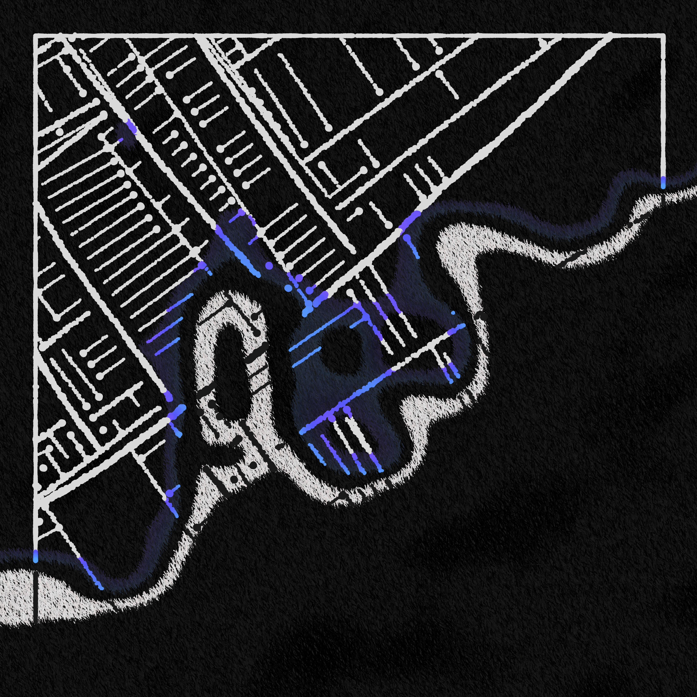 Art Blocks - Art Blocks v2 - Maps of Nothing #344 - NFT # 316000344