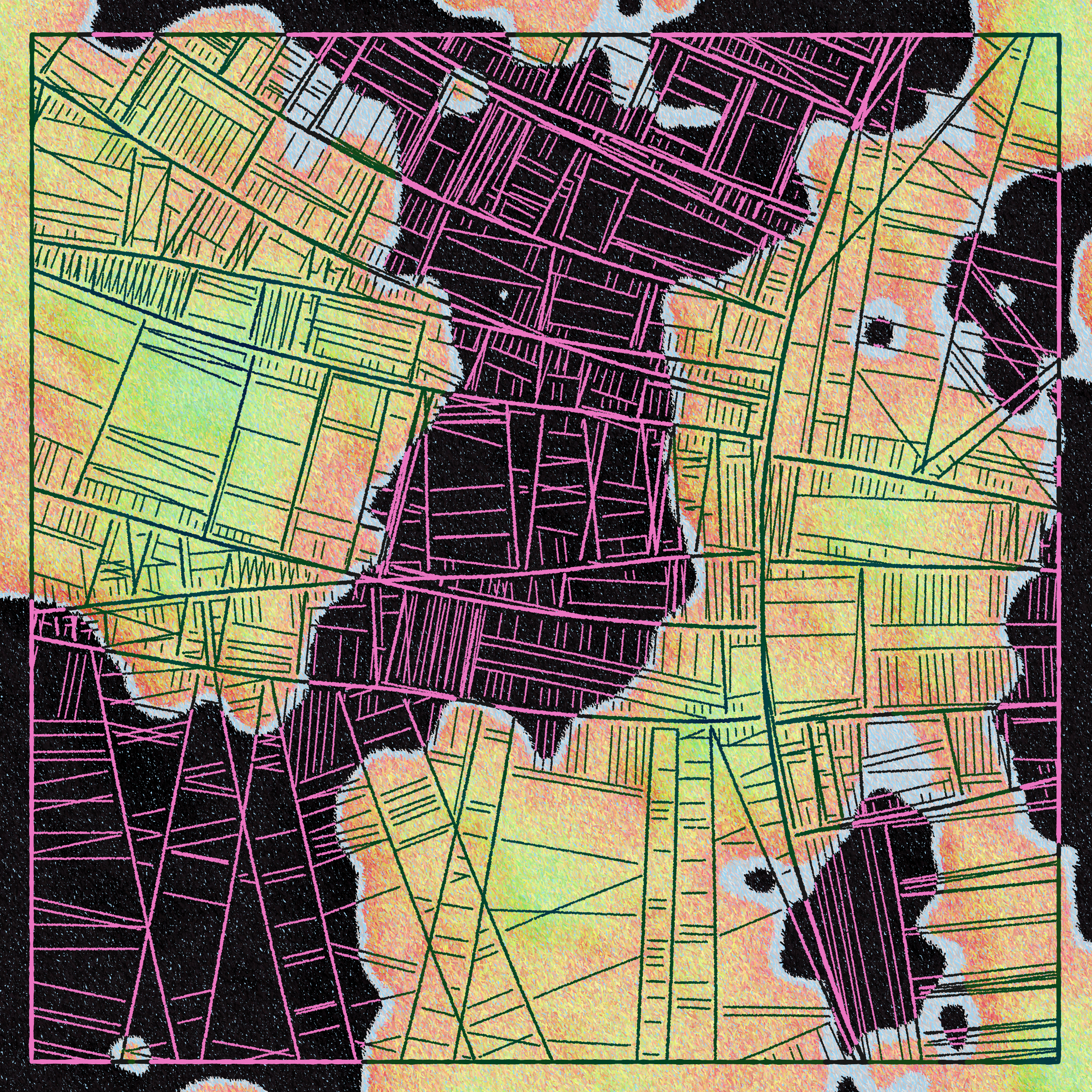 Art Blocks - Art Blocks v2 - Maps of Nothing #345 - NFT # 316000345