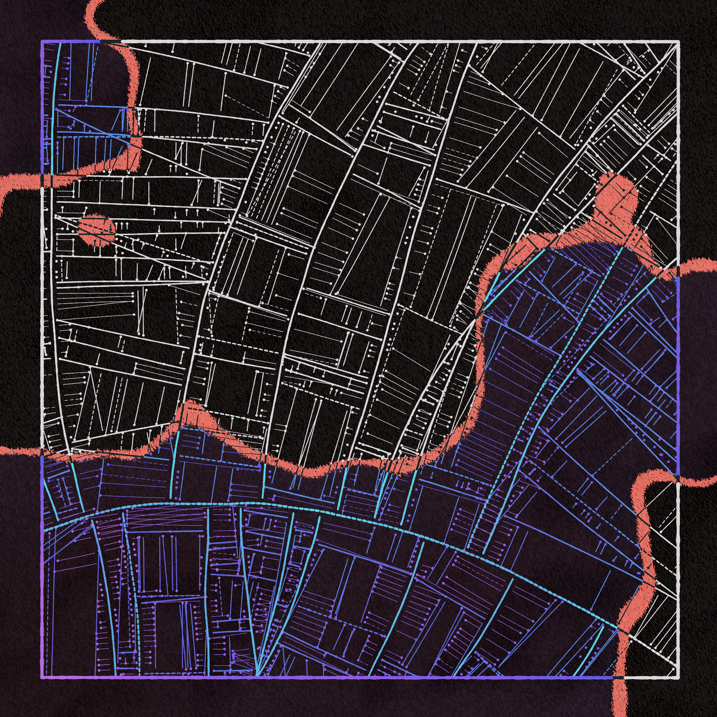 Art Blocks - Art Blocks v2 - Maps of Nothing #346 - NFT # 316000346