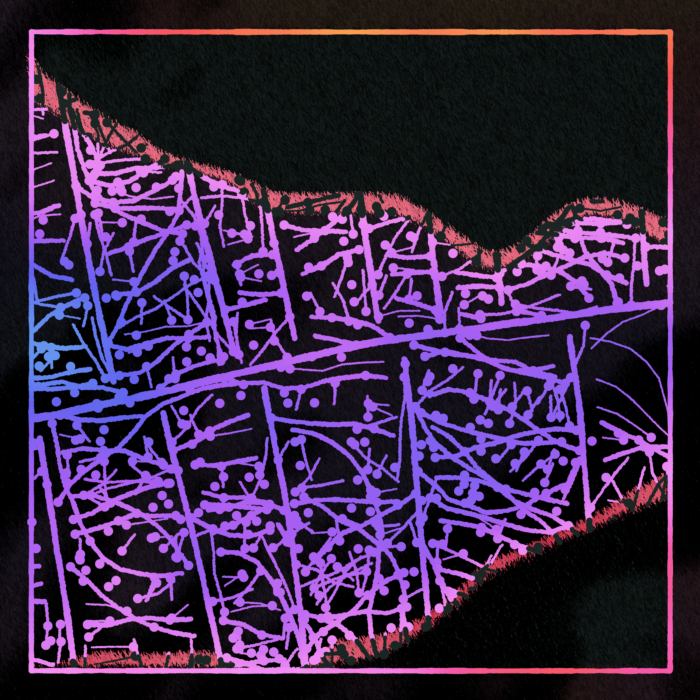 Art Blocks - Art Blocks v2 - Maps of Nothing #347 - NFT # 316000347