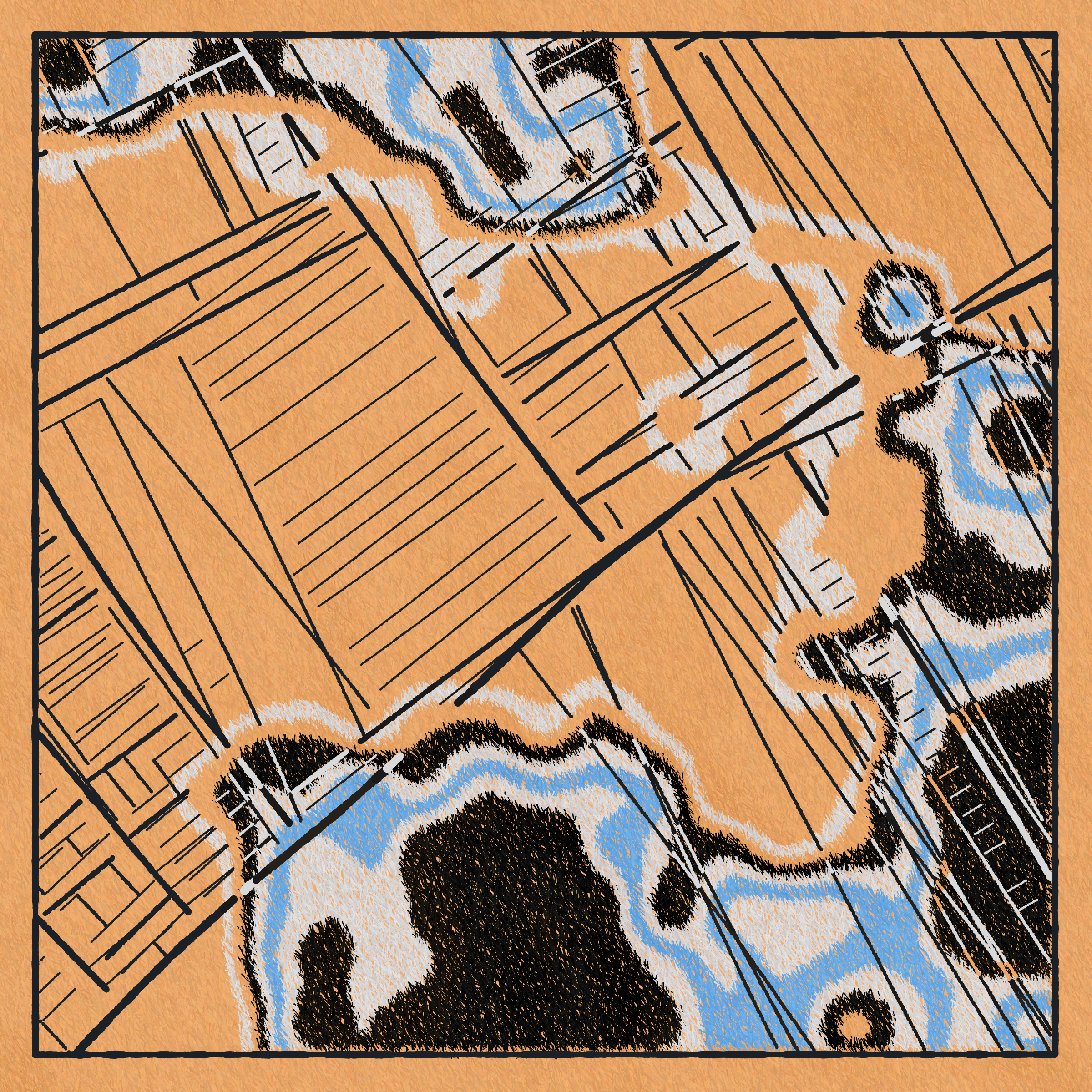 Art Blocks - Art Blocks v2 - Maps of Nothing #349 - NFT # 316000349