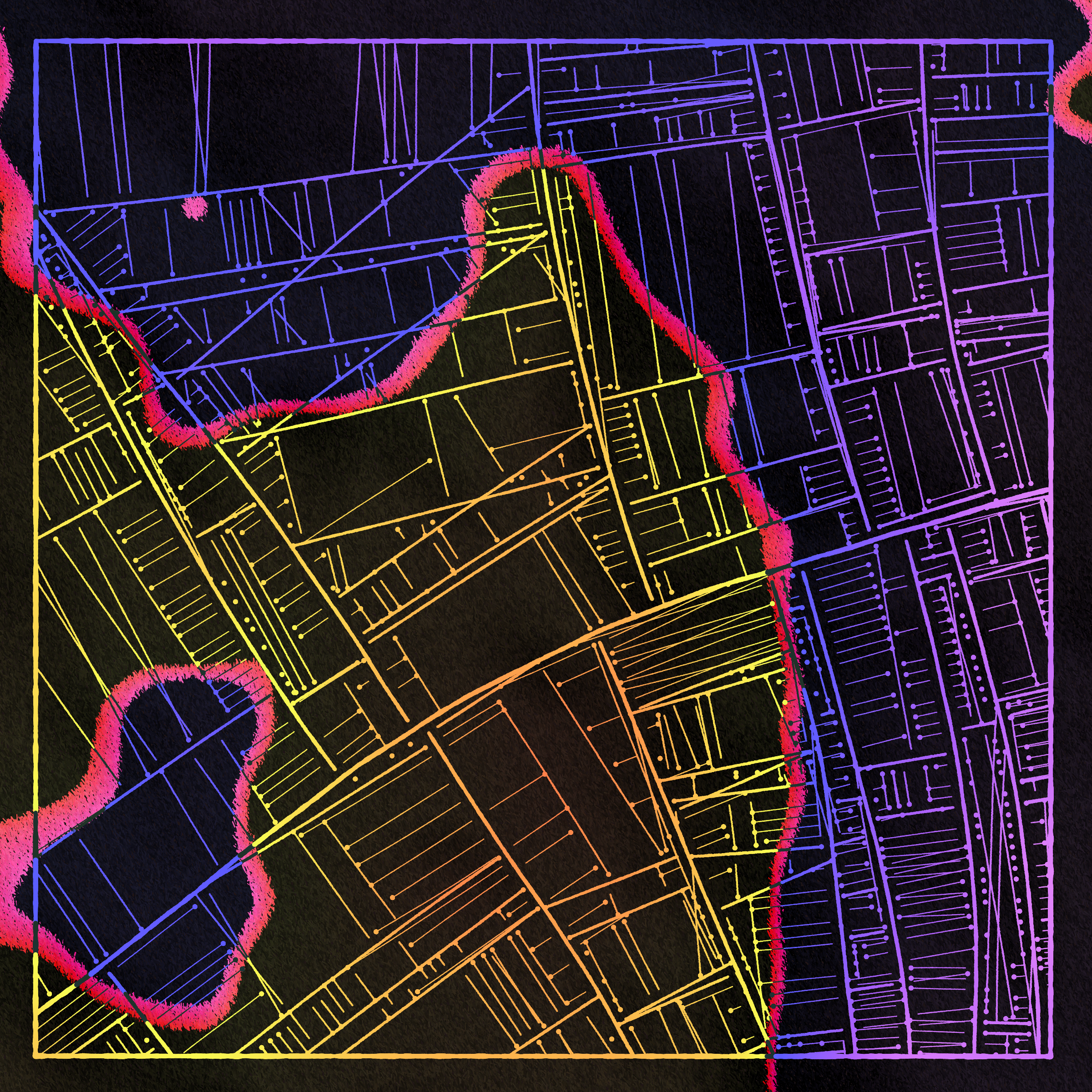 Art Blocks - Art Blocks v2 - Maps of Nothing #352 - NFT # 316000352