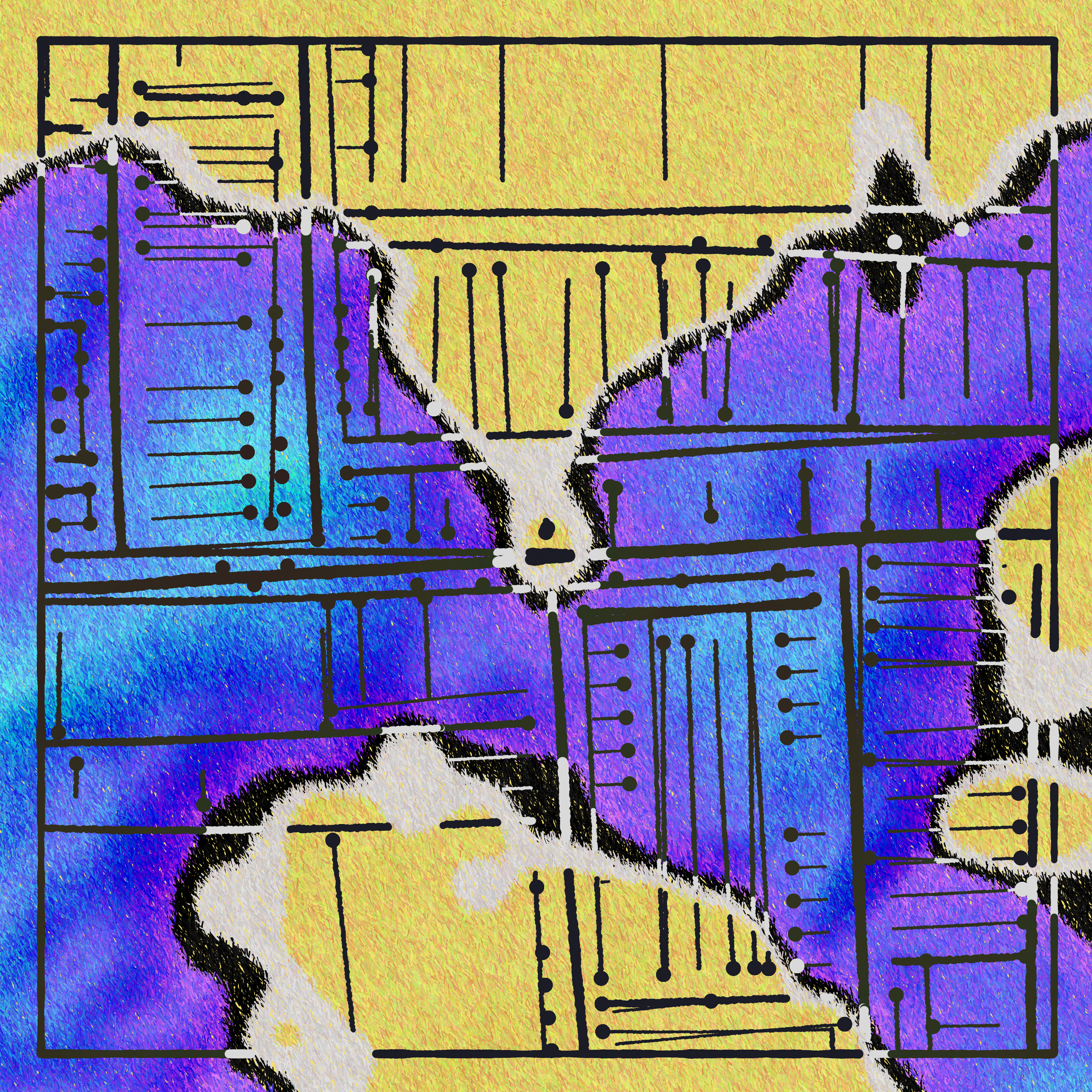 Art Blocks - Art Blocks v2 - Maps of Nothing #353 - NFT # 316000353
