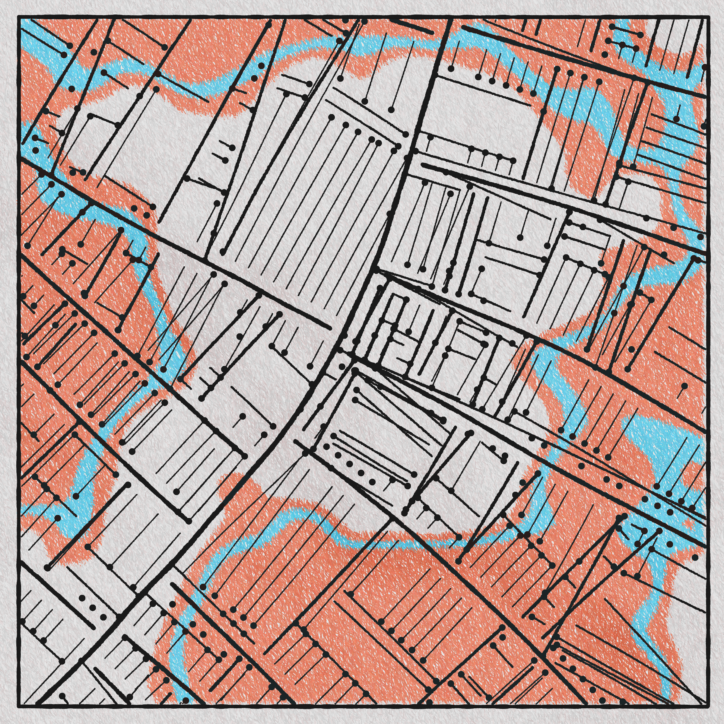 Art Blocks - Art Blocks v2 - Maps of Nothing #358 - NFT # 316000358