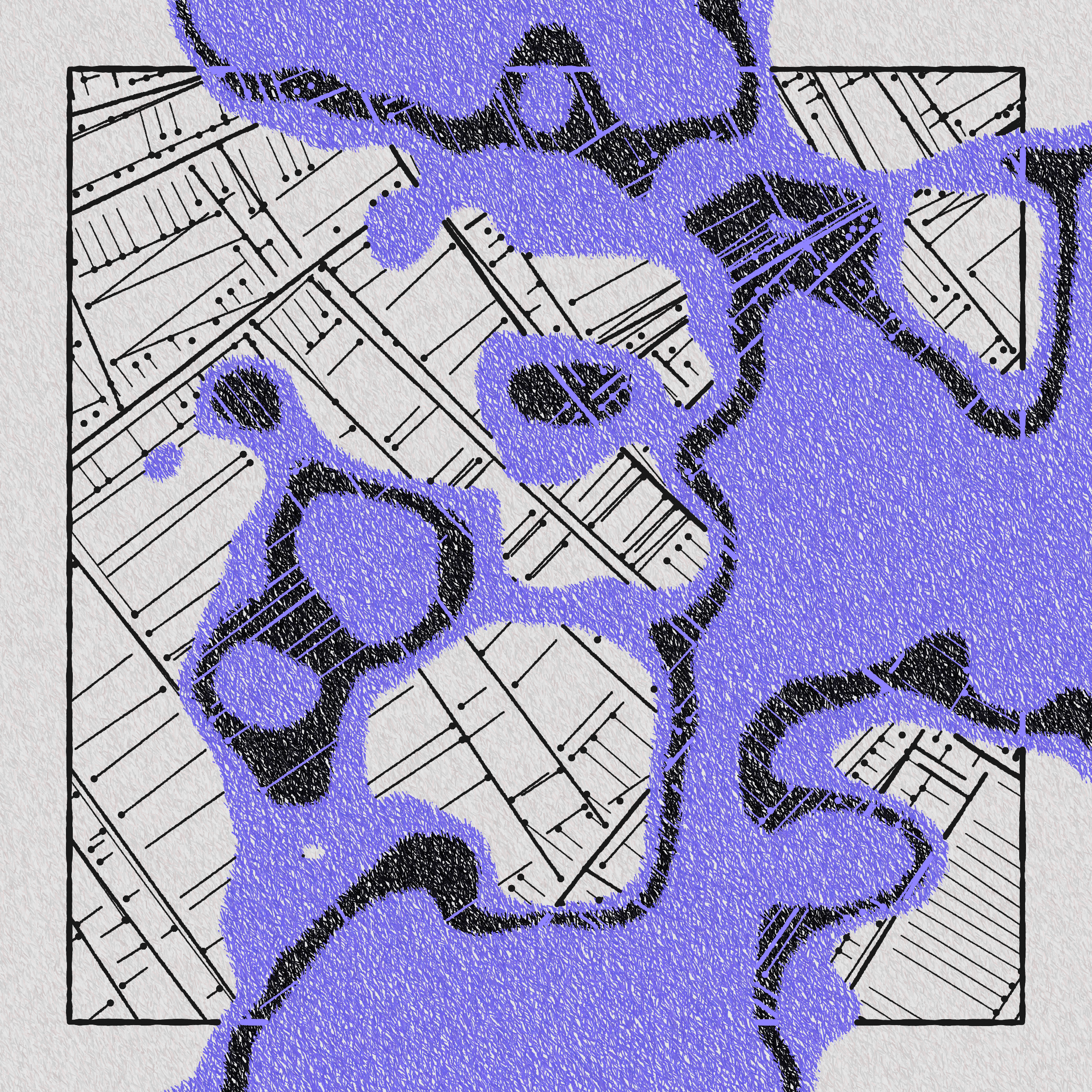 Art Blocks - Art Blocks v2 - Maps of Nothing #361 - NFT # 316000361