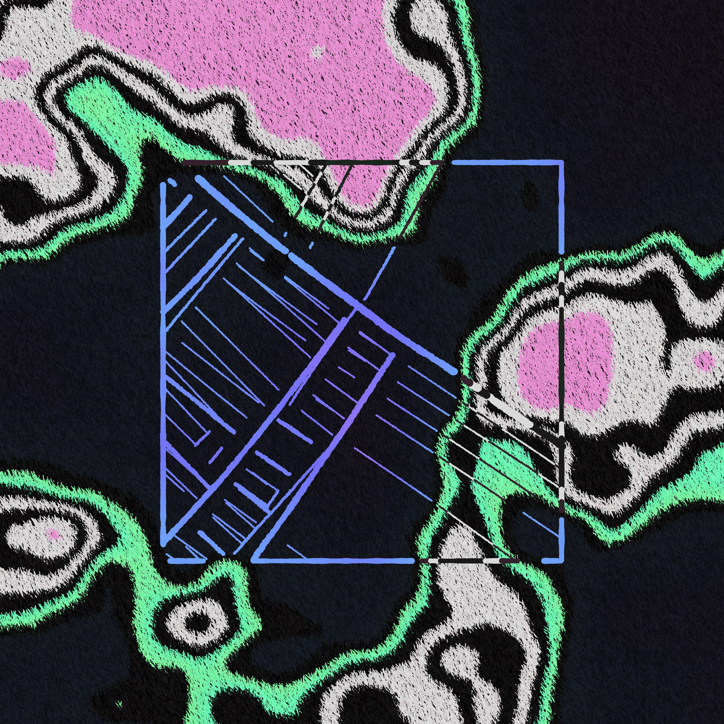 Art Blocks - Art Blocks v2 - Maps of Nothing #362 - NFT # 316000362