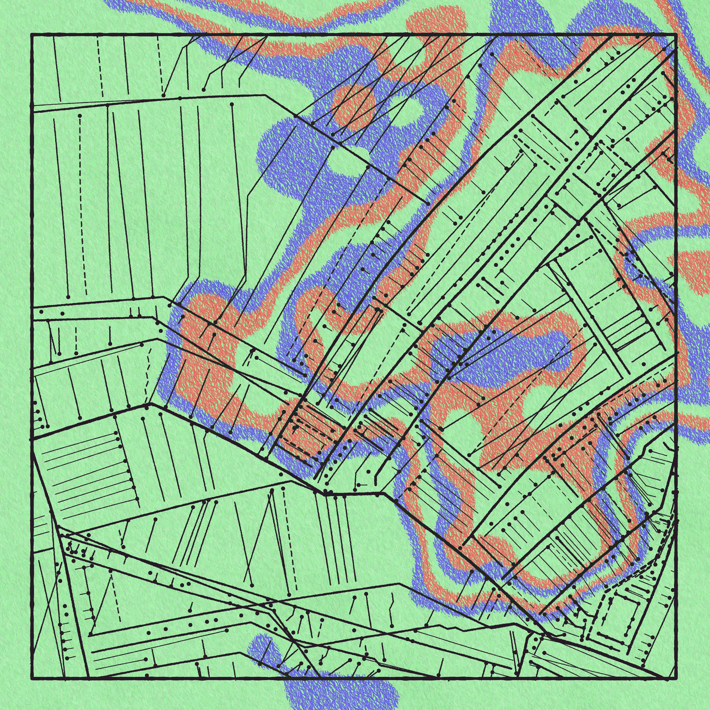 Art Blocks - Art Blocks v2 - Maps of Nothing #364 - NFT # 316000364