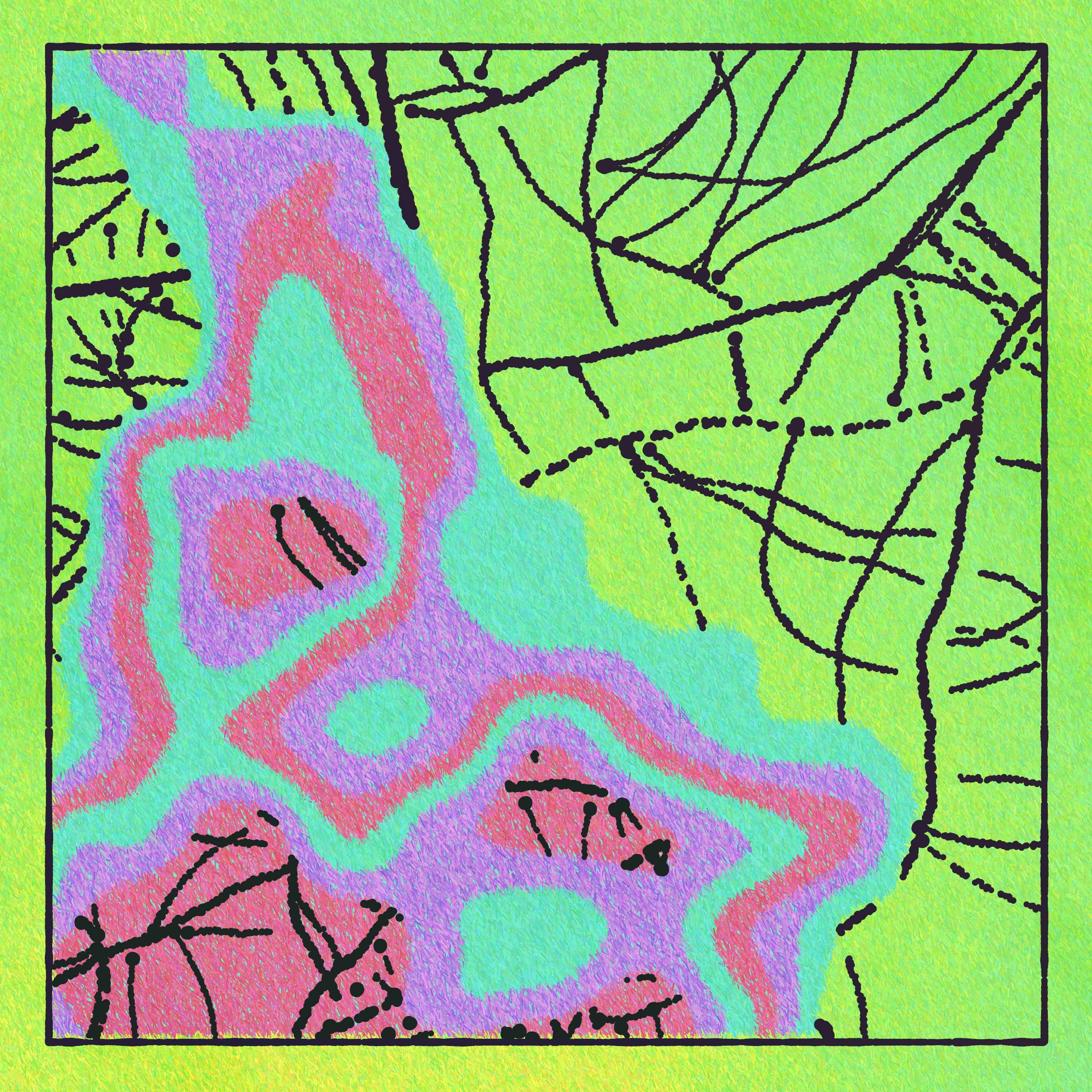 Art Blocks - Art Blocks v2 - Maps of Nothing #365 - NFT # 316000365