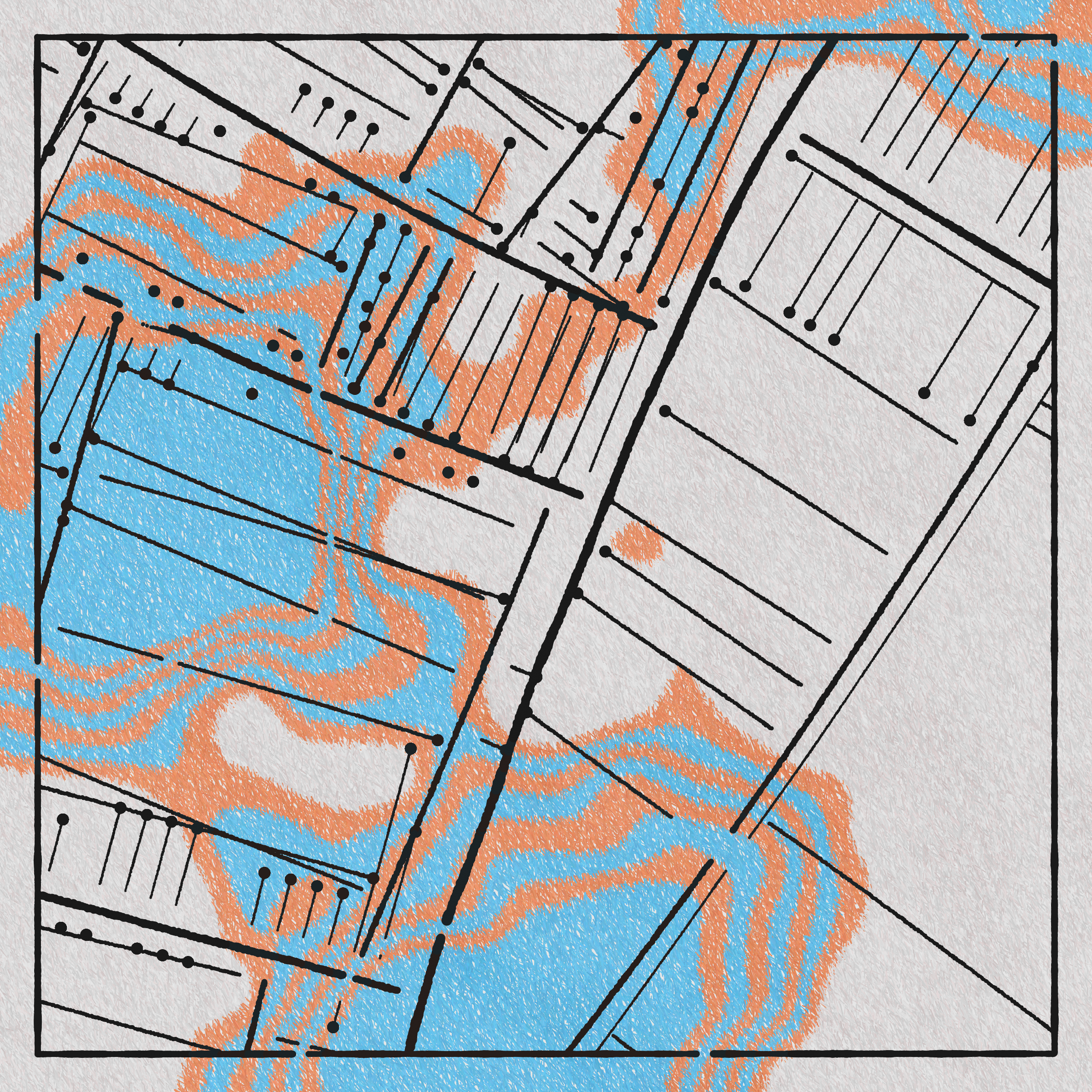 Art Blocks - Art Blocks v2 - Maps of Nothing #371 - NFT # 316000371
